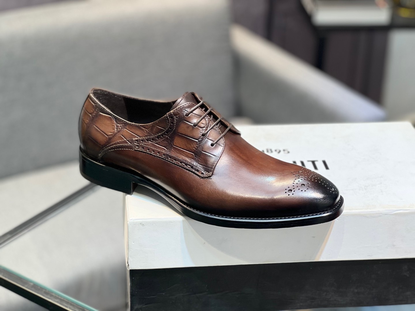--Berlut* Bruti nuevos zapatos formales de los hombres de color a mano seleccionados de alta calidad