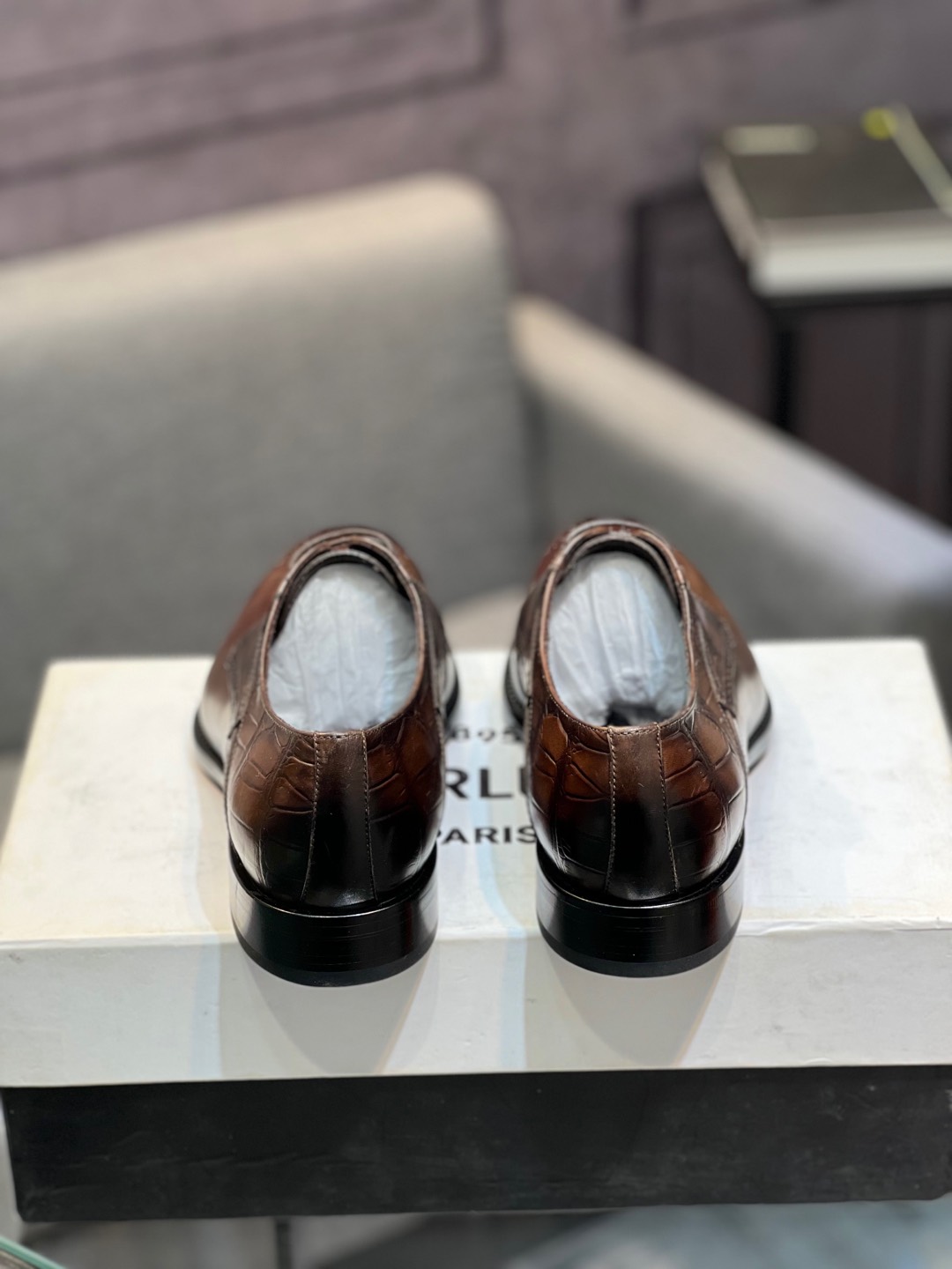 --Berlut* Bruti nuevos zapatos formales de los hombres de color a mano seleccionados de alta calidad