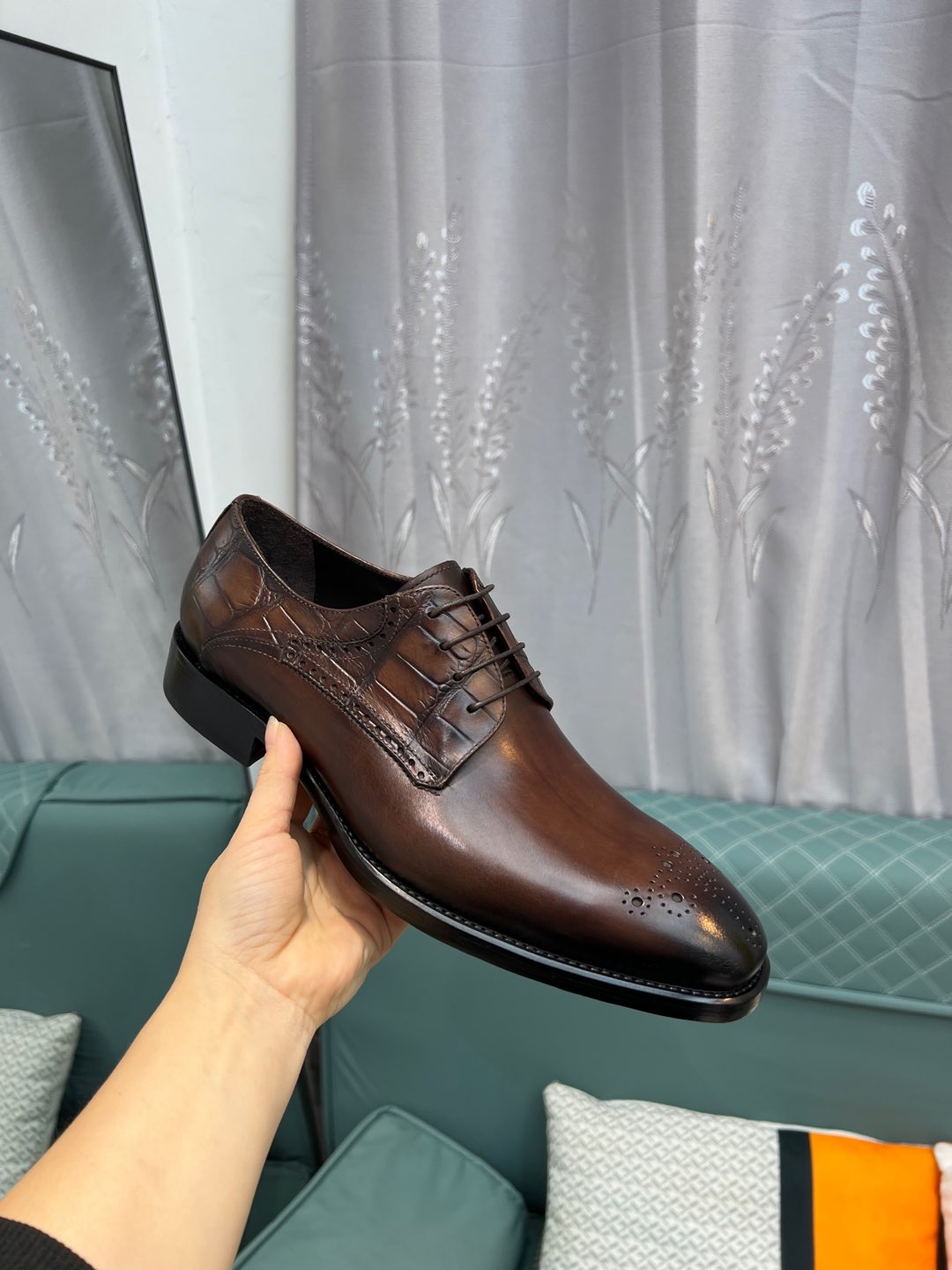 --Berlut* Bruti nuevos zapatos formales de los hombres de color a mano seleccionados de alta calidad