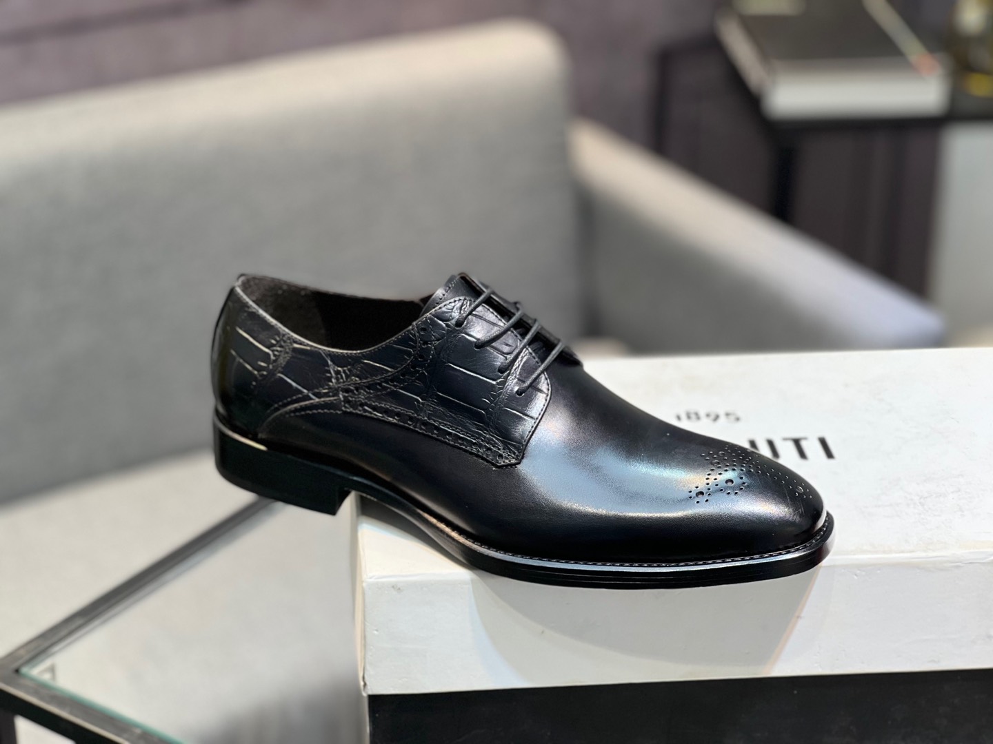 --Berlut* Bruti nuevos zapatos formales de los hombres de color a mano seleccionados de alta calidad