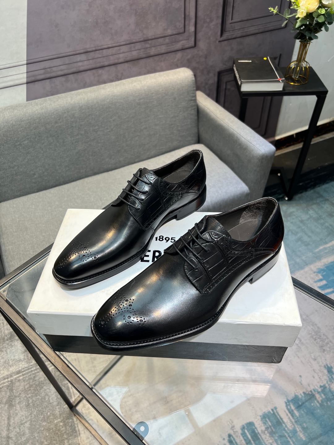 --Berlut* Bruti nuevos zapatos formales de los hombres de color a mano seleccionados de alta calidad