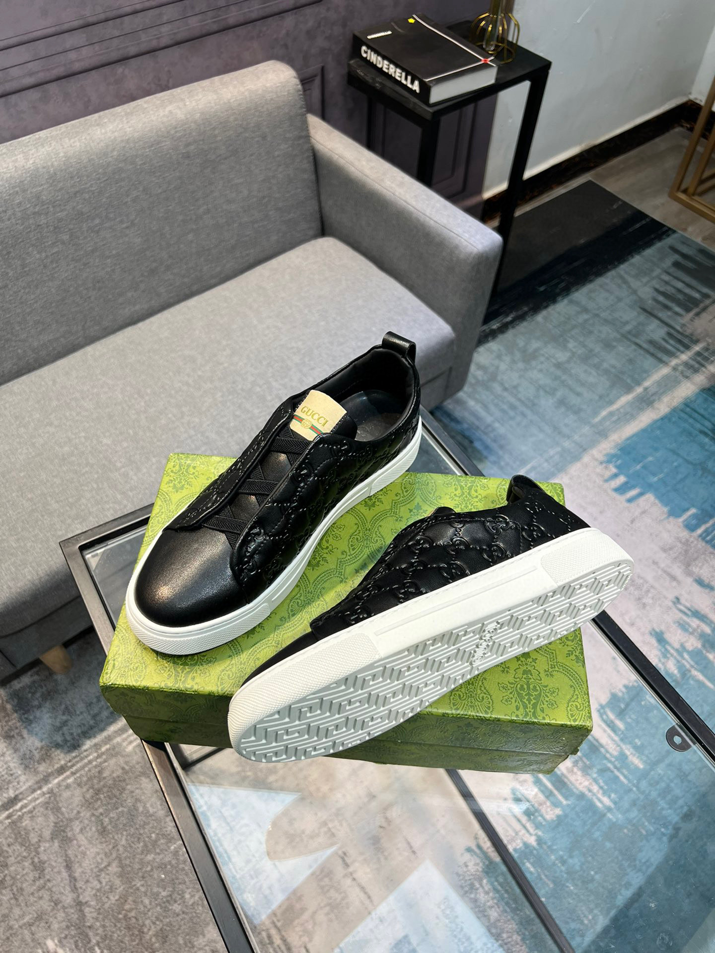 (Gucci GUCCI) sitio web oficial de los últimos modelos de zapatos de los hombres de moda casual, mod
