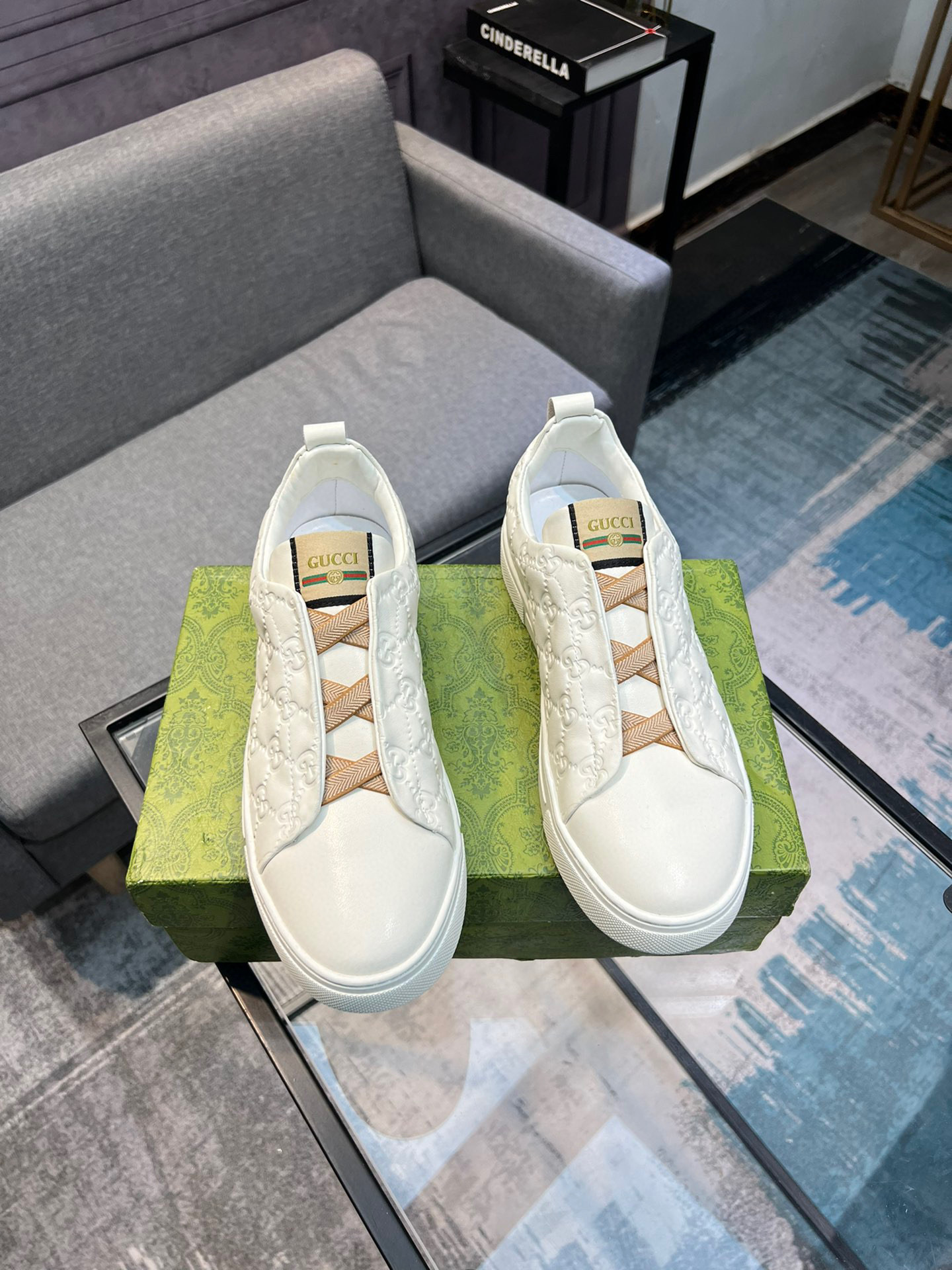 (Gucci GUCCI) sitio web oficial de los últimos modelos de zapatos de los hombres de moda casual, mod
