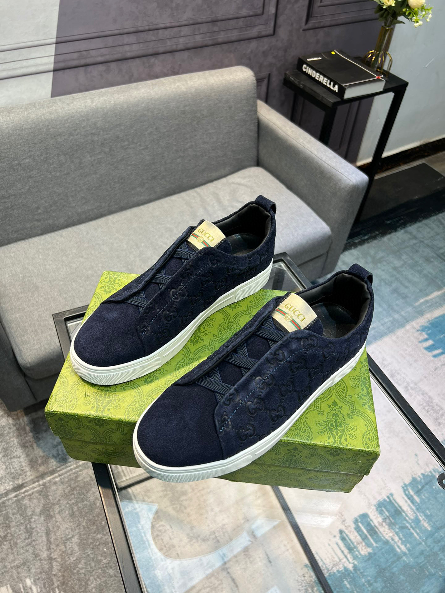 (Gucci GUCCI) sitio web oficial de los últimos modelos de zapatos de los hombres de moda casual, mod