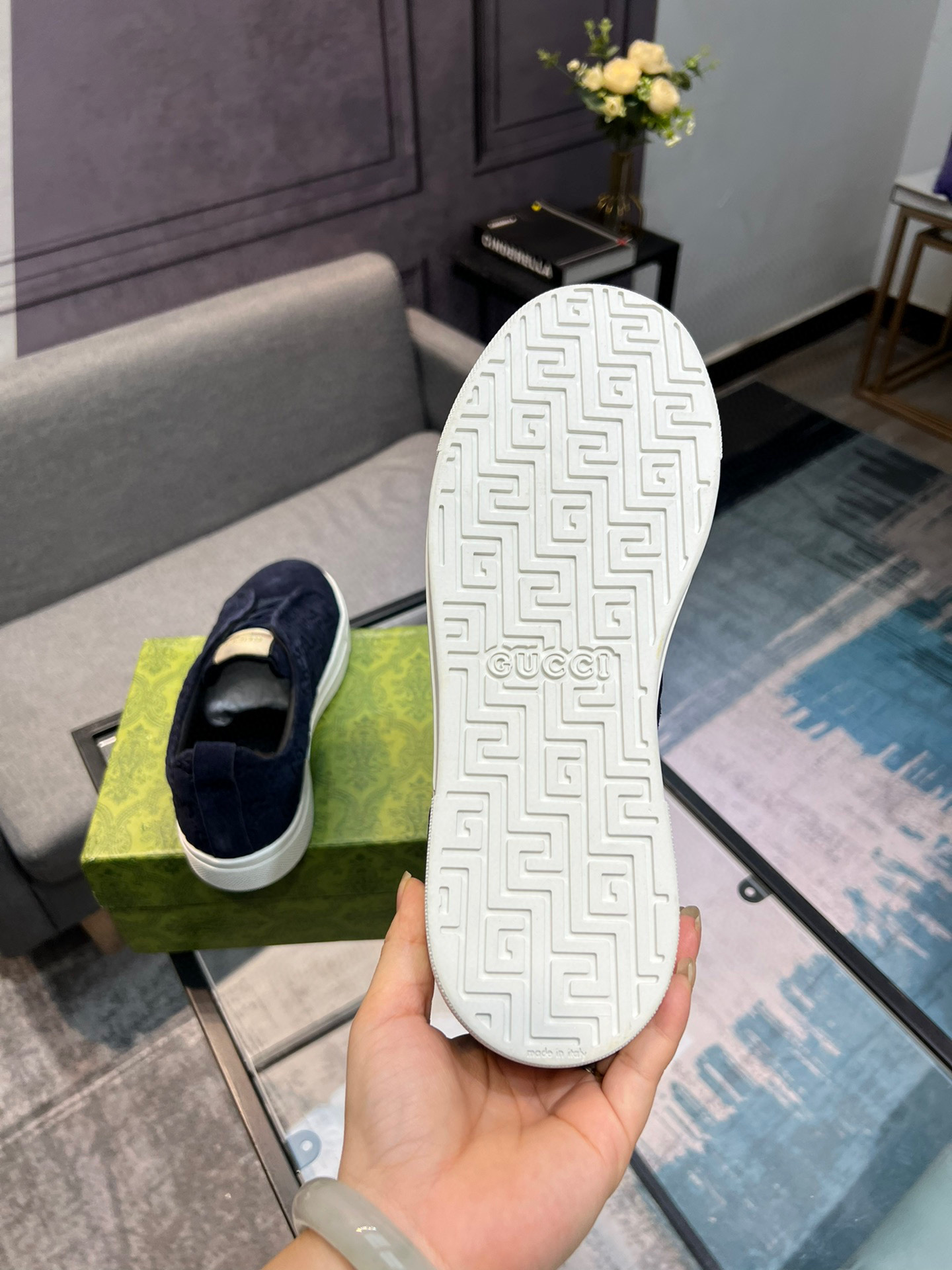 (Gucci GUCCI) sitio web oficial de los últimos modelos de zapatos de los hombres de moda casual, mod
