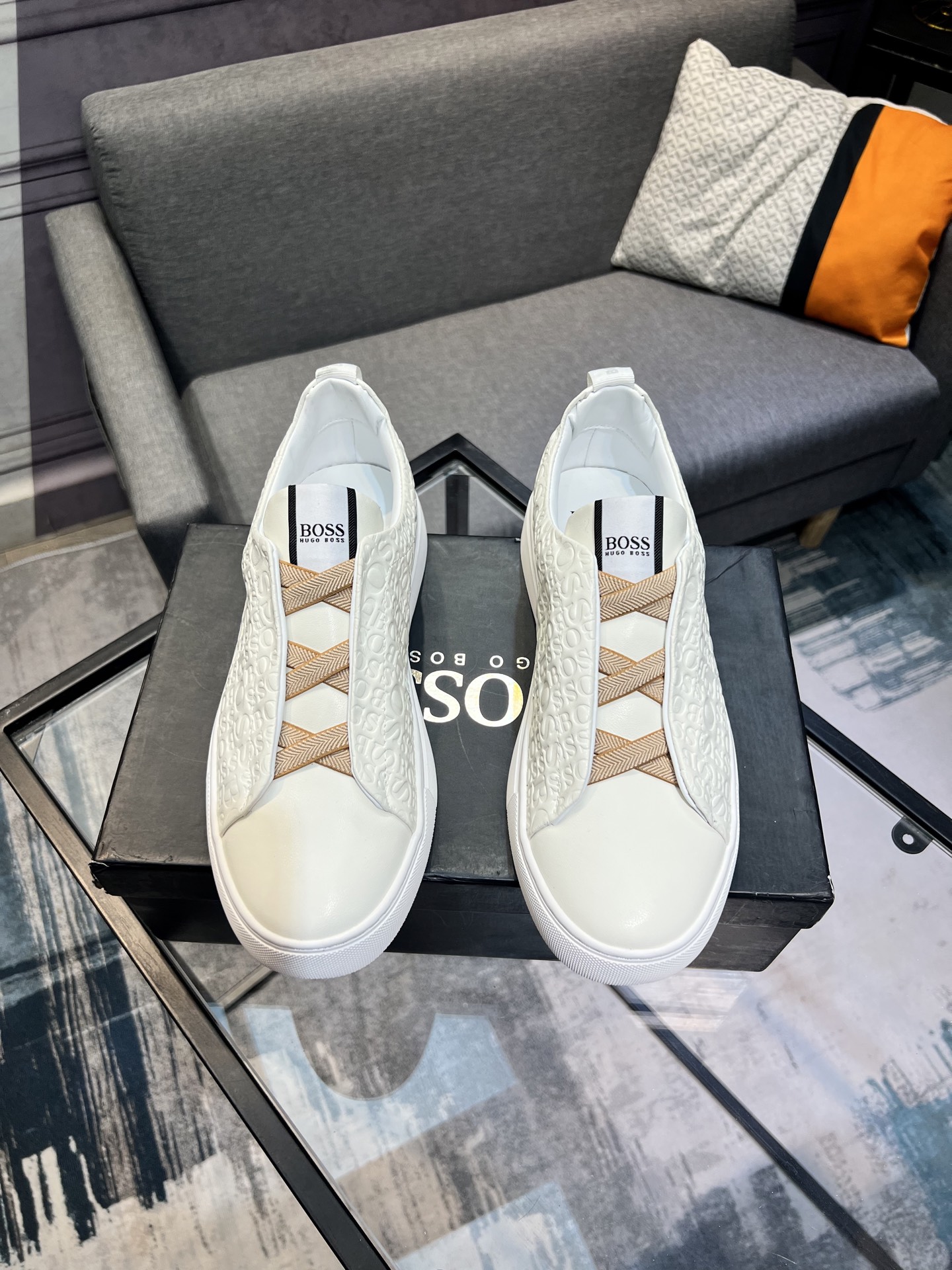 BOSS Men's Classic Lace-Up Sneakers - Stylish and Comfortable (Sizes 38-44) 2 i1742133609744 8912 0 0