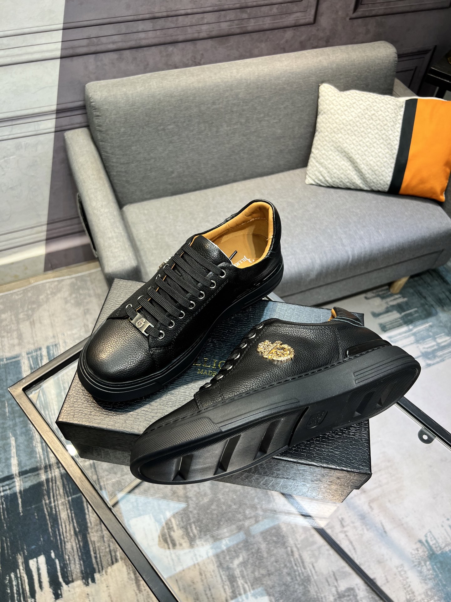 Billionaire Leather Sneakers For Men | High-Quality, Comfortable, and Stylish 4 i1742399683955 8789 0 2