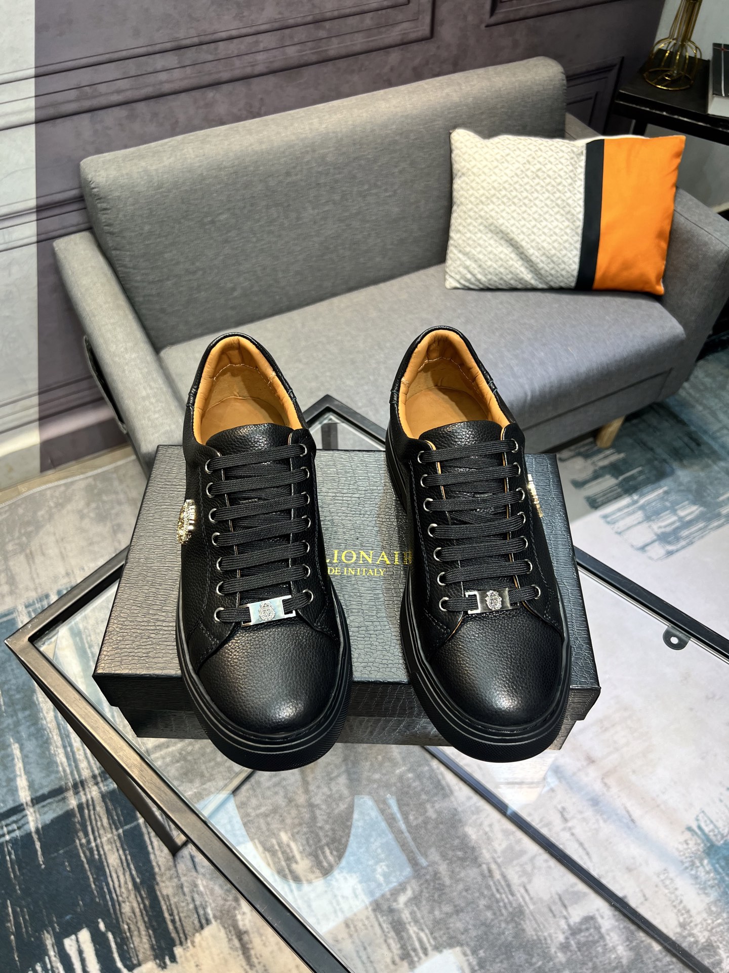Billionaire Leather Sneakers For Men | High-Quality, Comfortable, and Stylish 5 i1742399683957 1410 0 3