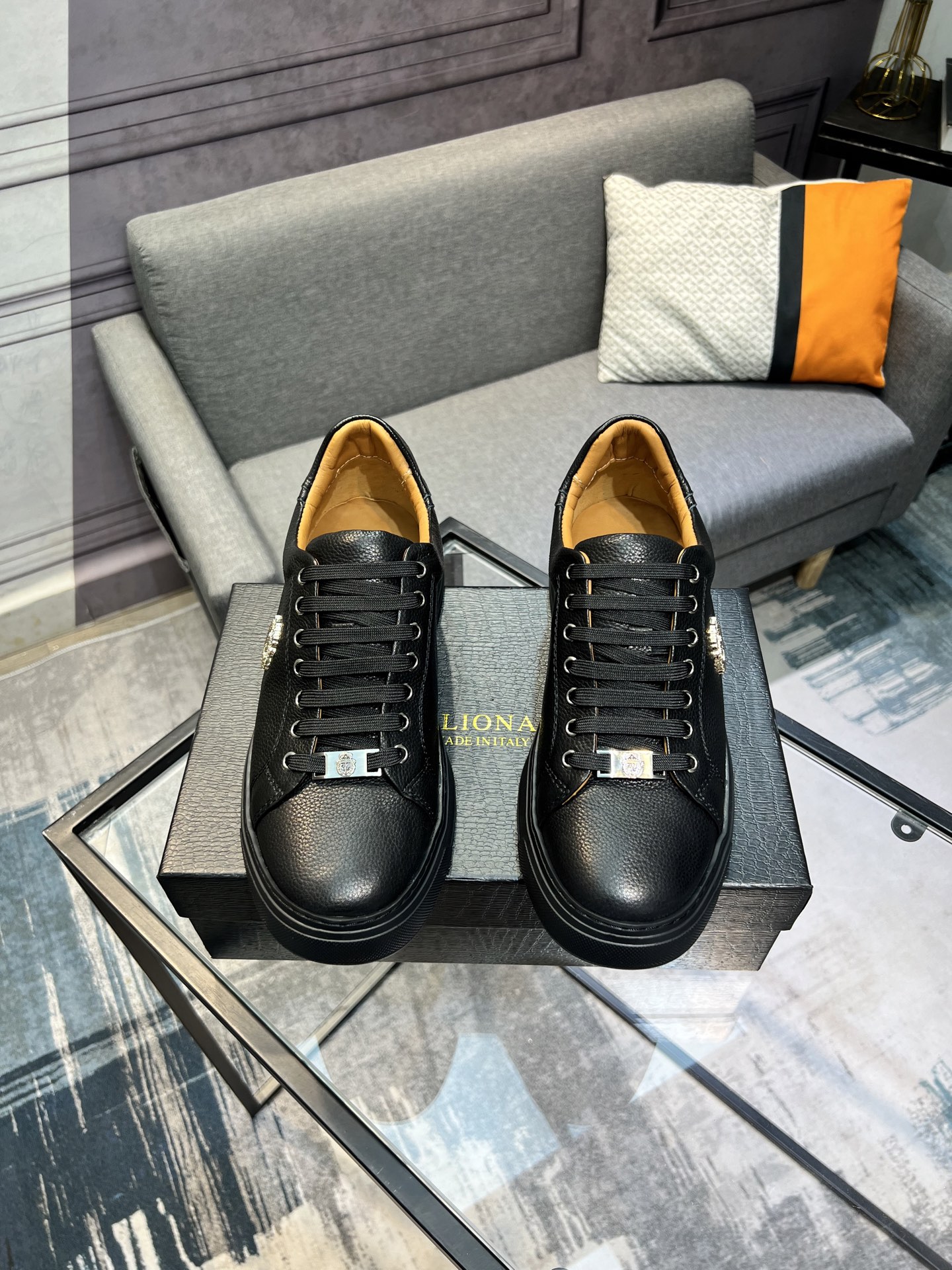 Billionaire Leather Sneakers For Men | High-Quality, Comfortable, and Stylish 2 i1742399683961 3245 0 0