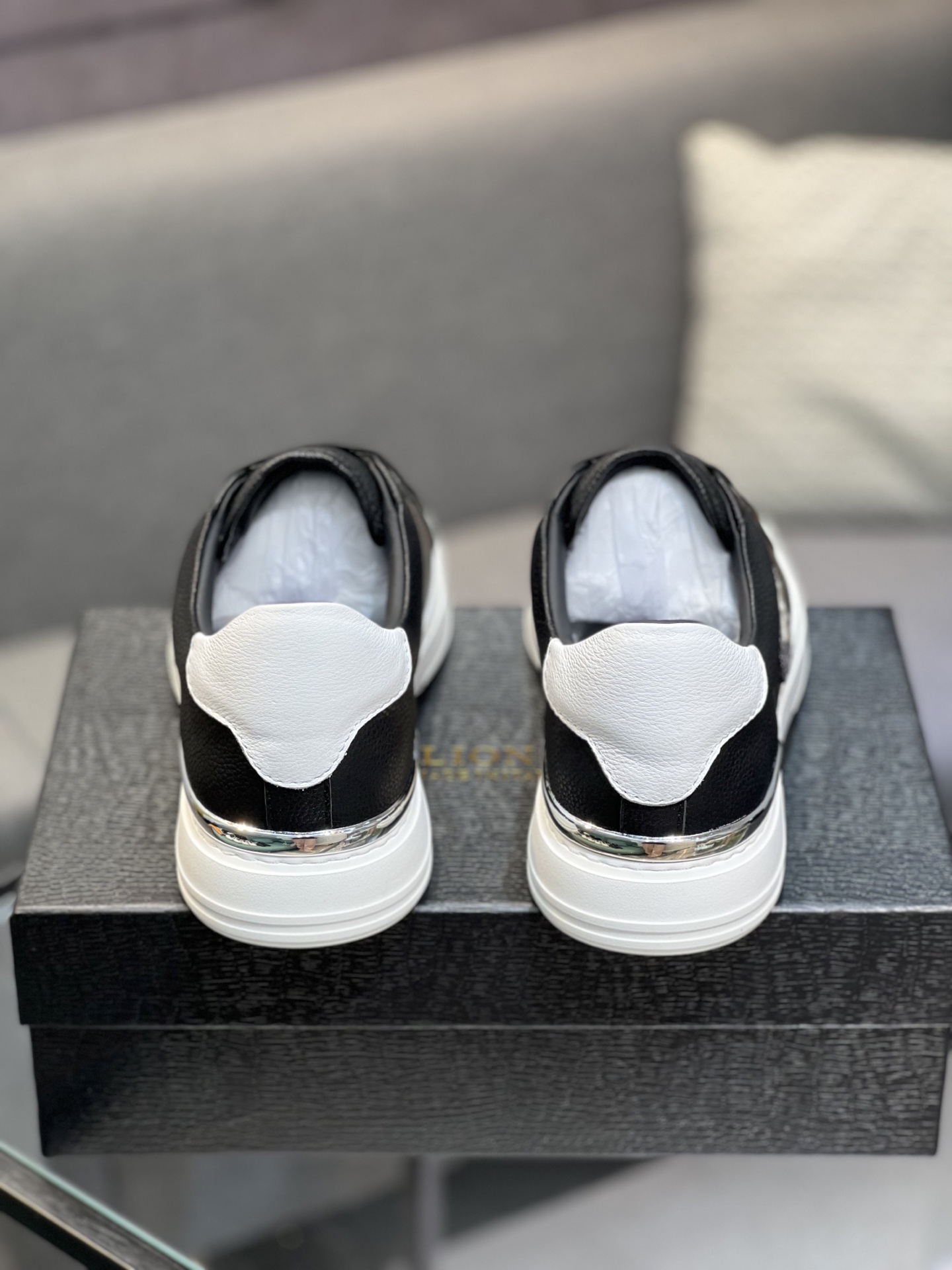 Billionaire Leather Sneakers for Men - Black, EU 38-44, Italian Design 8 i1742399934481 7909 0 6