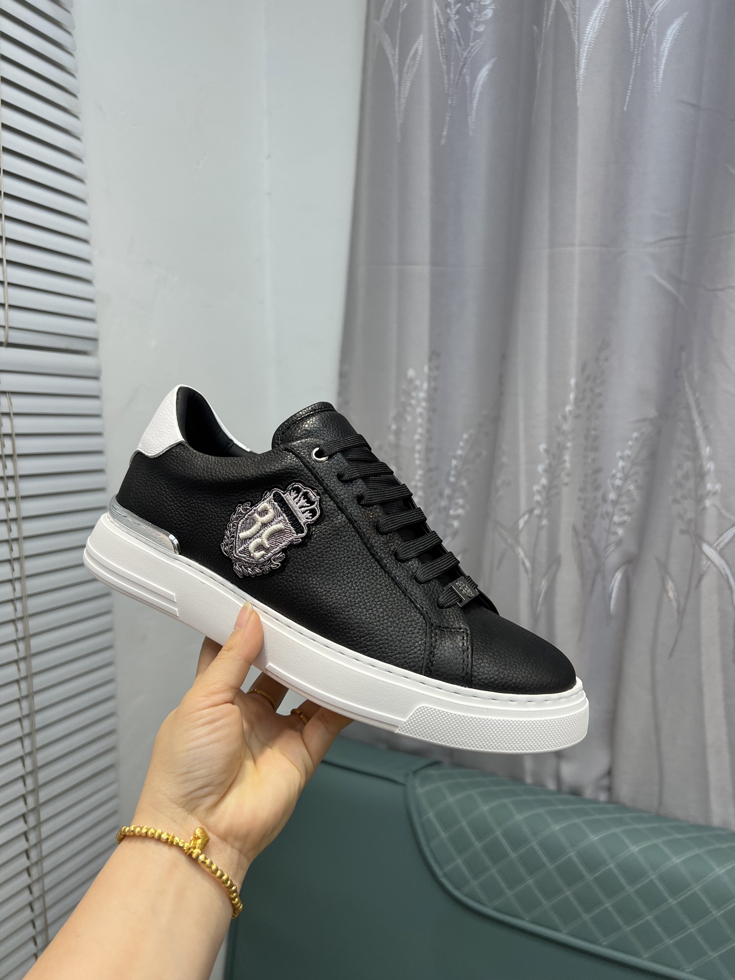 Billionaire Leather Sneakers for Men - Black, EU 38-44, Italian Design 6 i1742399937156 6724 0 4