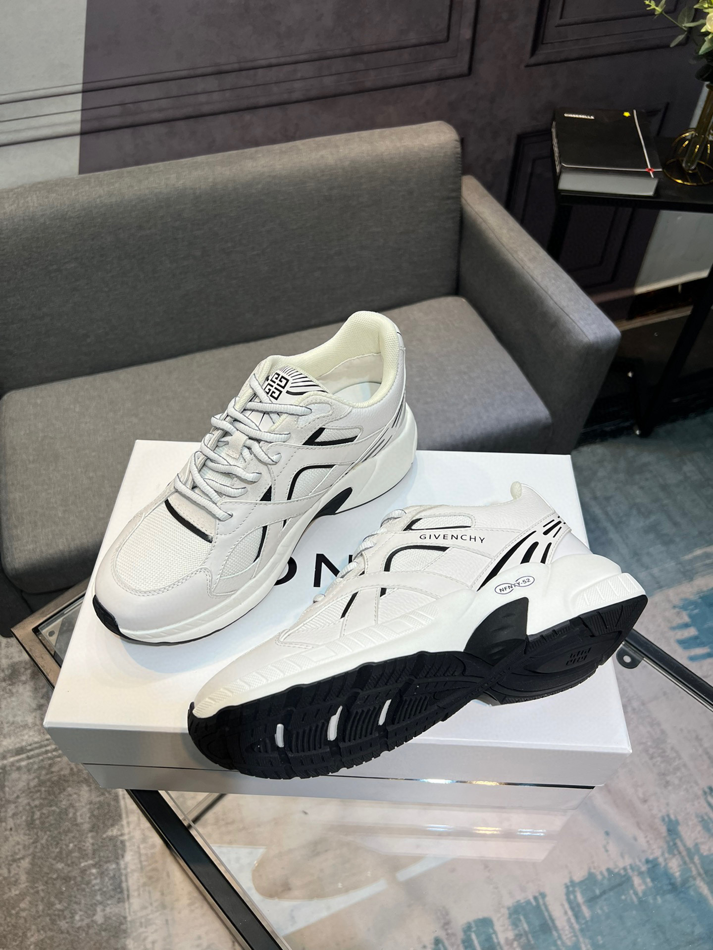 Givenchy Men's City Sport Sneakers in White Leather, Size 39-44 4 i1742485777966 5473 0 2
