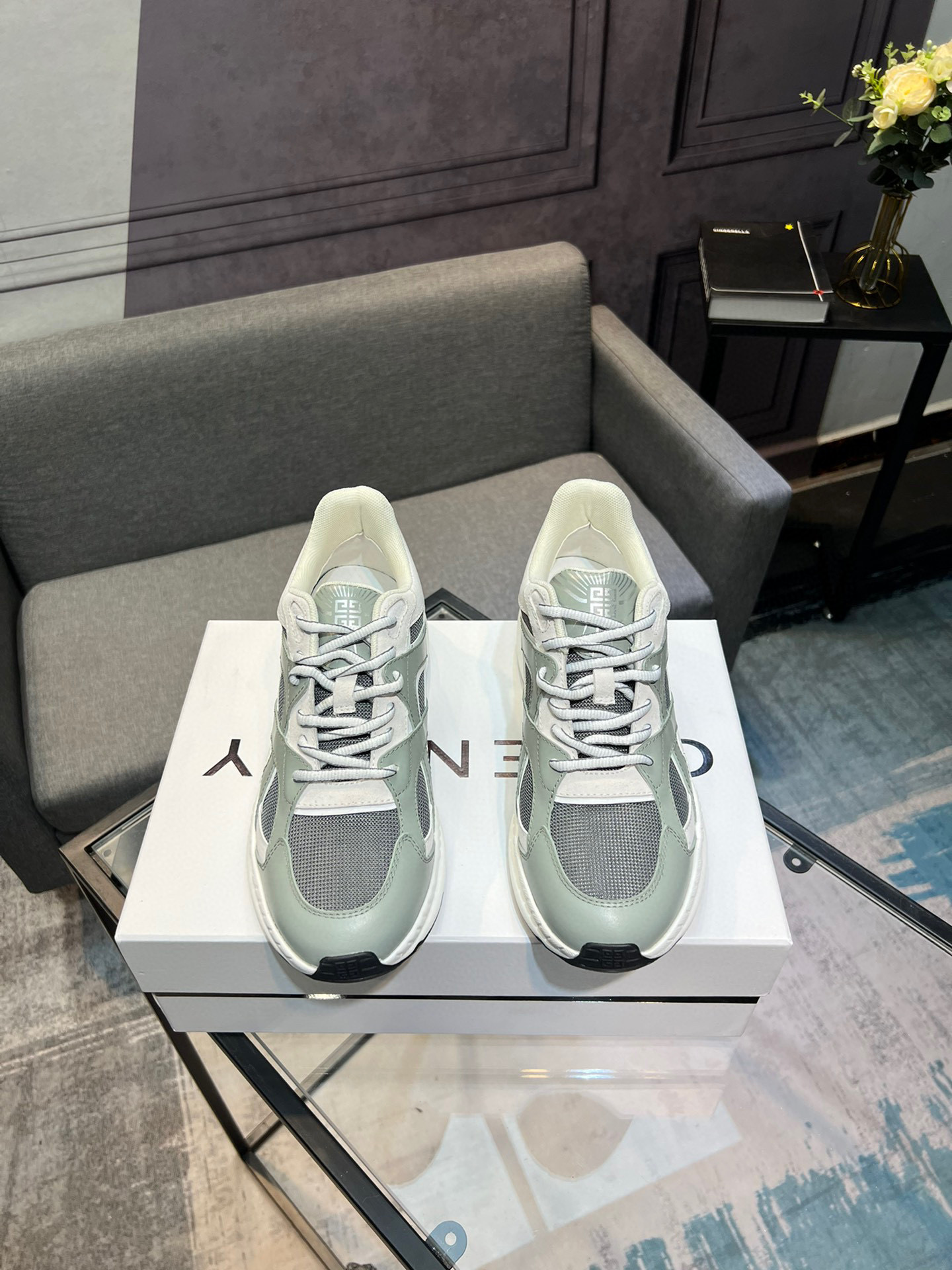 GIVENCHY Men's City Sport Leather Sneakers Lace-Up Casual Shoes 1 GIVENCHY Men's City Sport Leather Sneakers Lace-Up Casual Shoes