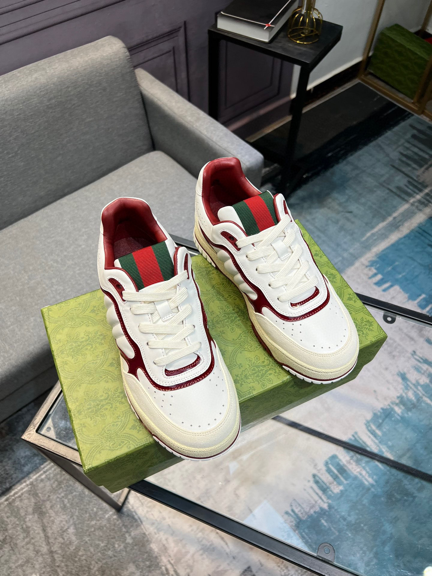 Gucci Men's and Women's Basketball Style Sneakers With Interlocking G Detail 5 i1742650918155 1361 0 3