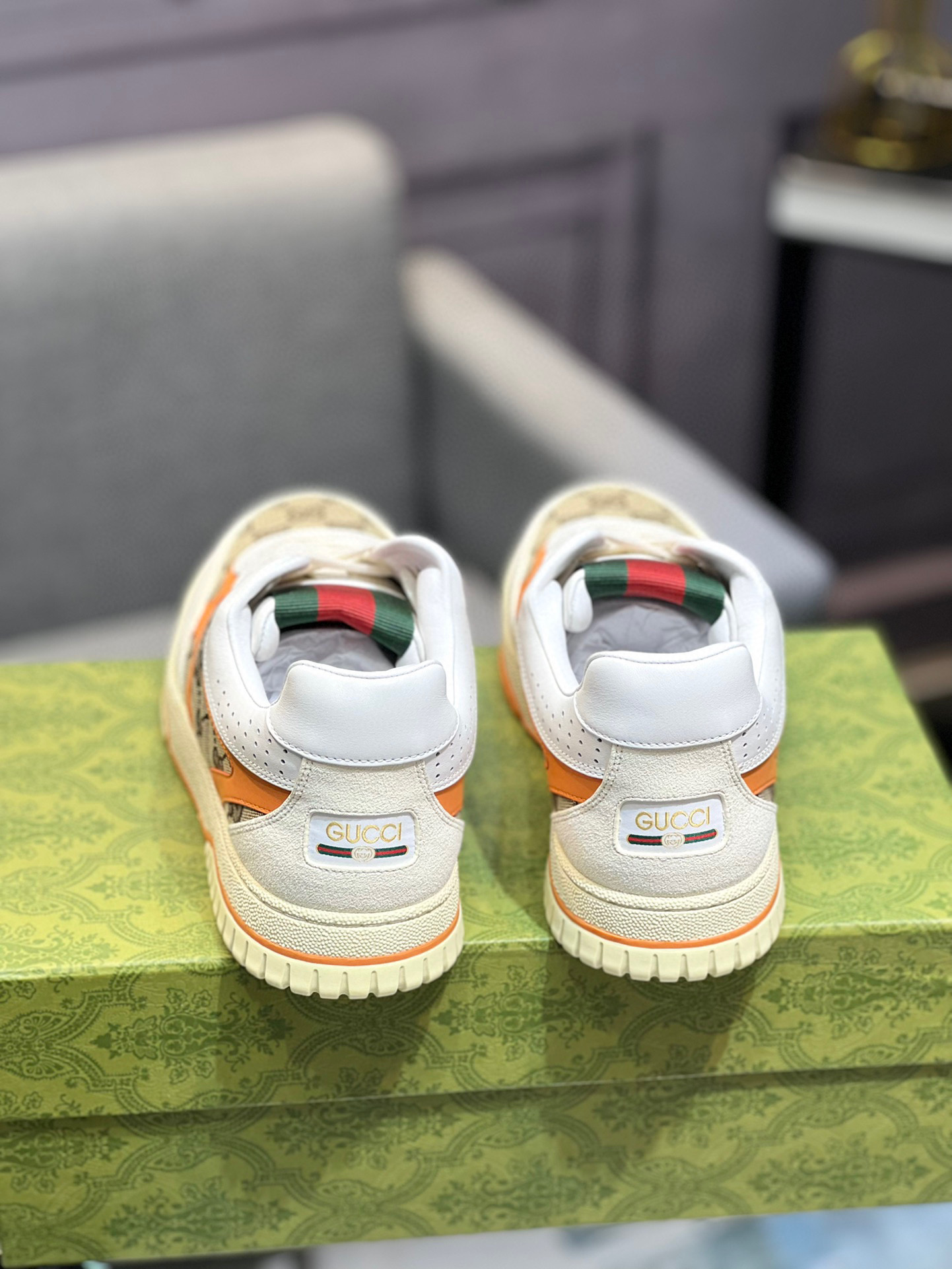 Gucci Basketball Style Sneakers with Interlocking G Motif - Couple Shoes 30 i1742650960607 7642 0 6