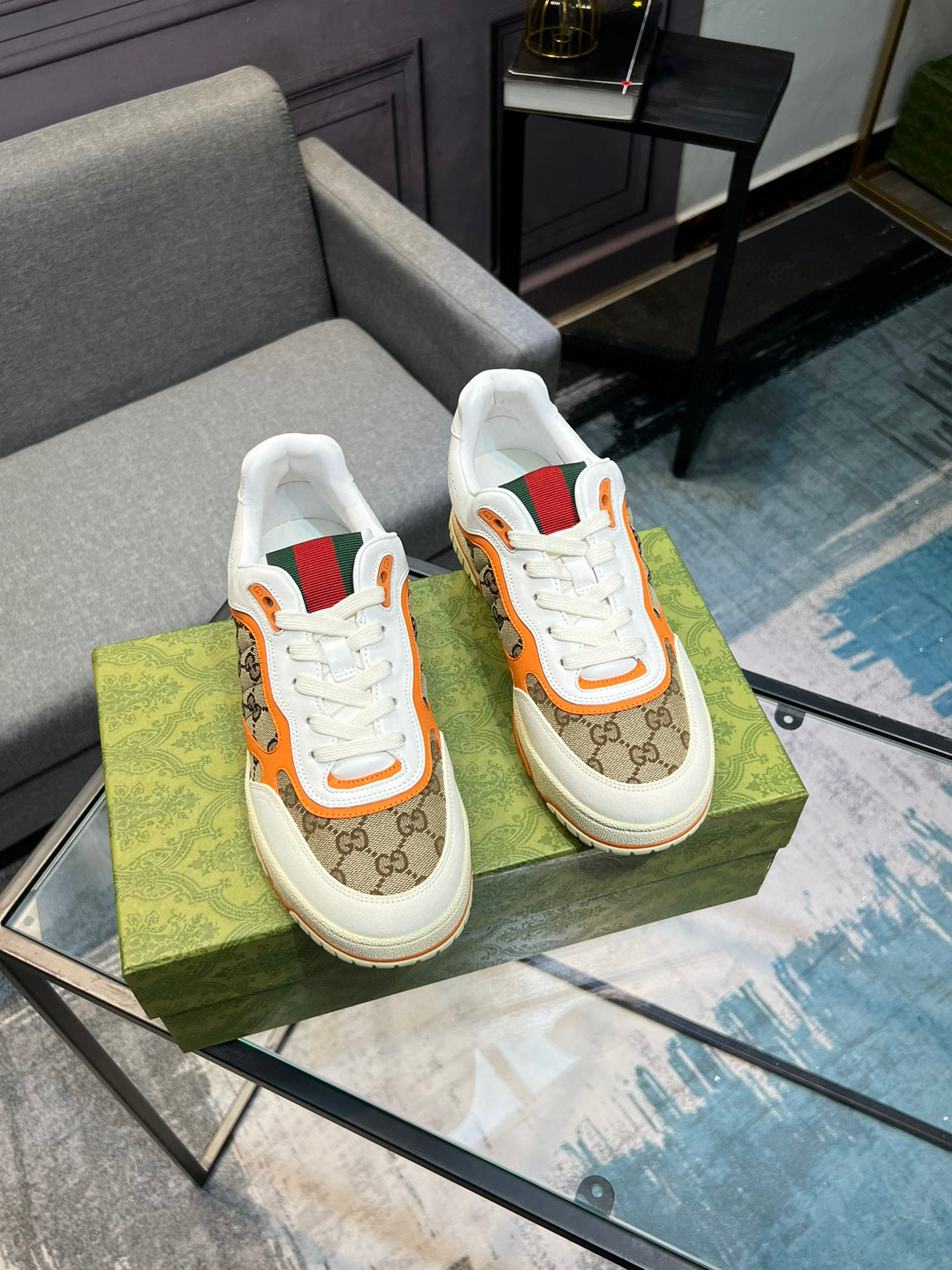Gucci Basketball Style Sneakers with Interlocking G Motif - Couple Shoes 27 i1742650960778 1733 0 3
