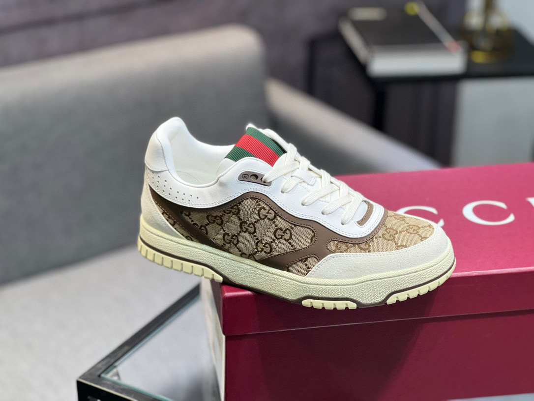Gucci Basketball Style Sneakers with GG Motif and Aged Effect - Unisex Design 10 i1742651115260 3416 0 8