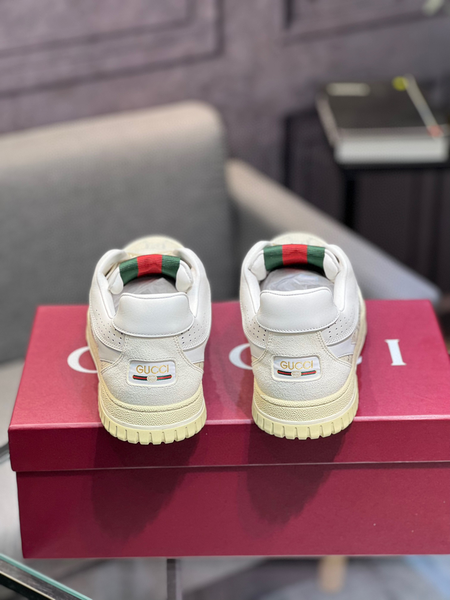 Gucci Men's Basketball Style Trainers White Leather Sneakers Low Top 8 i1742658338201 7837 0 6