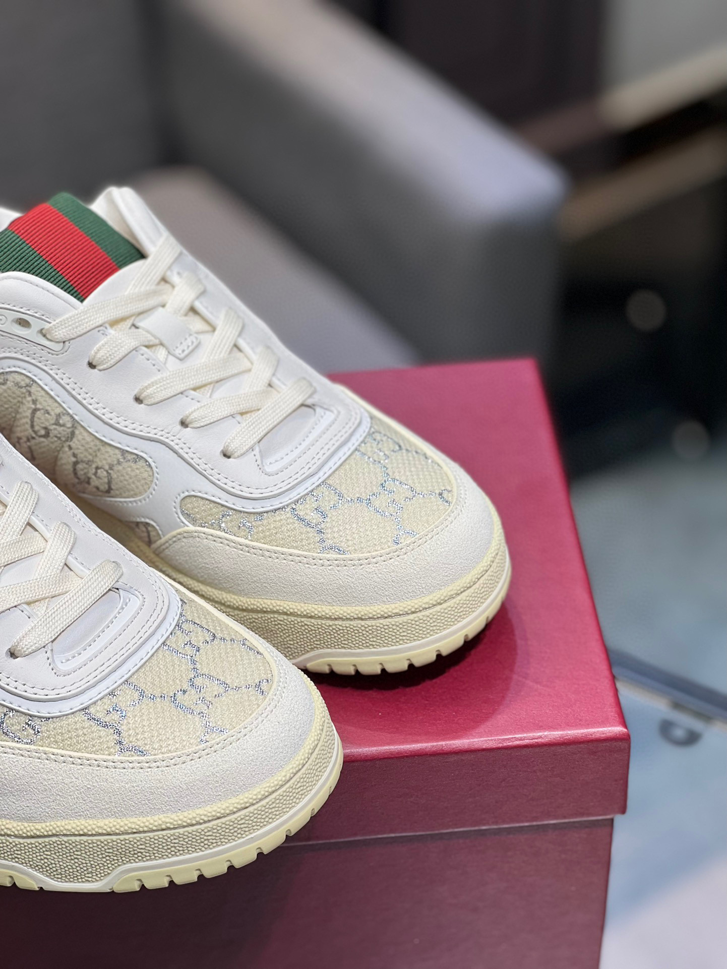 Gucci Men's Basketball Style Trainers White Leather Sneakers Low Top 9 i1742658338202 5395 0 7