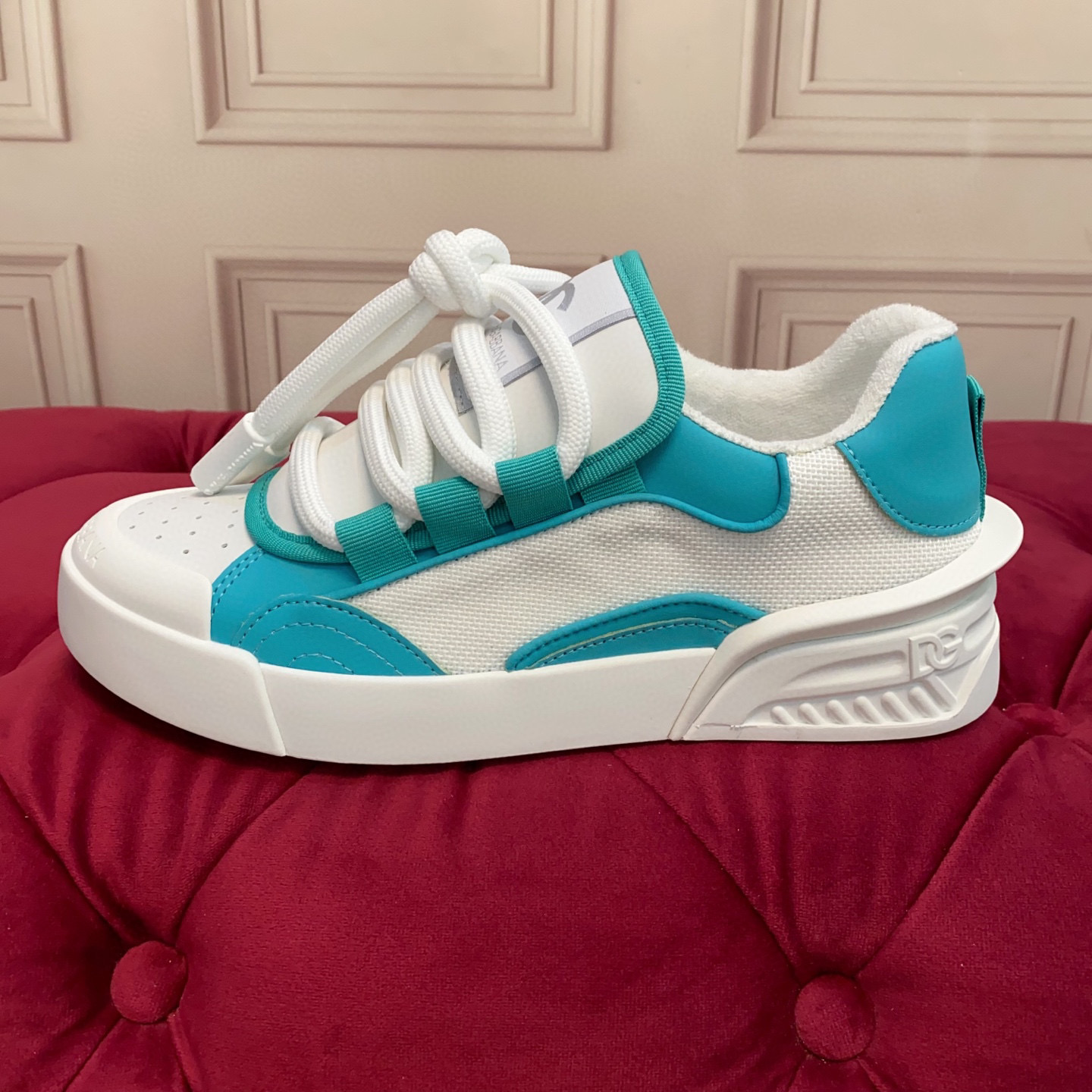 Dolce & Gabbana 2025 Luxury Sneakers, High-Quality Leather, Silk Lining, Turquoise Trim 8 i1743522880040 6065 0 6