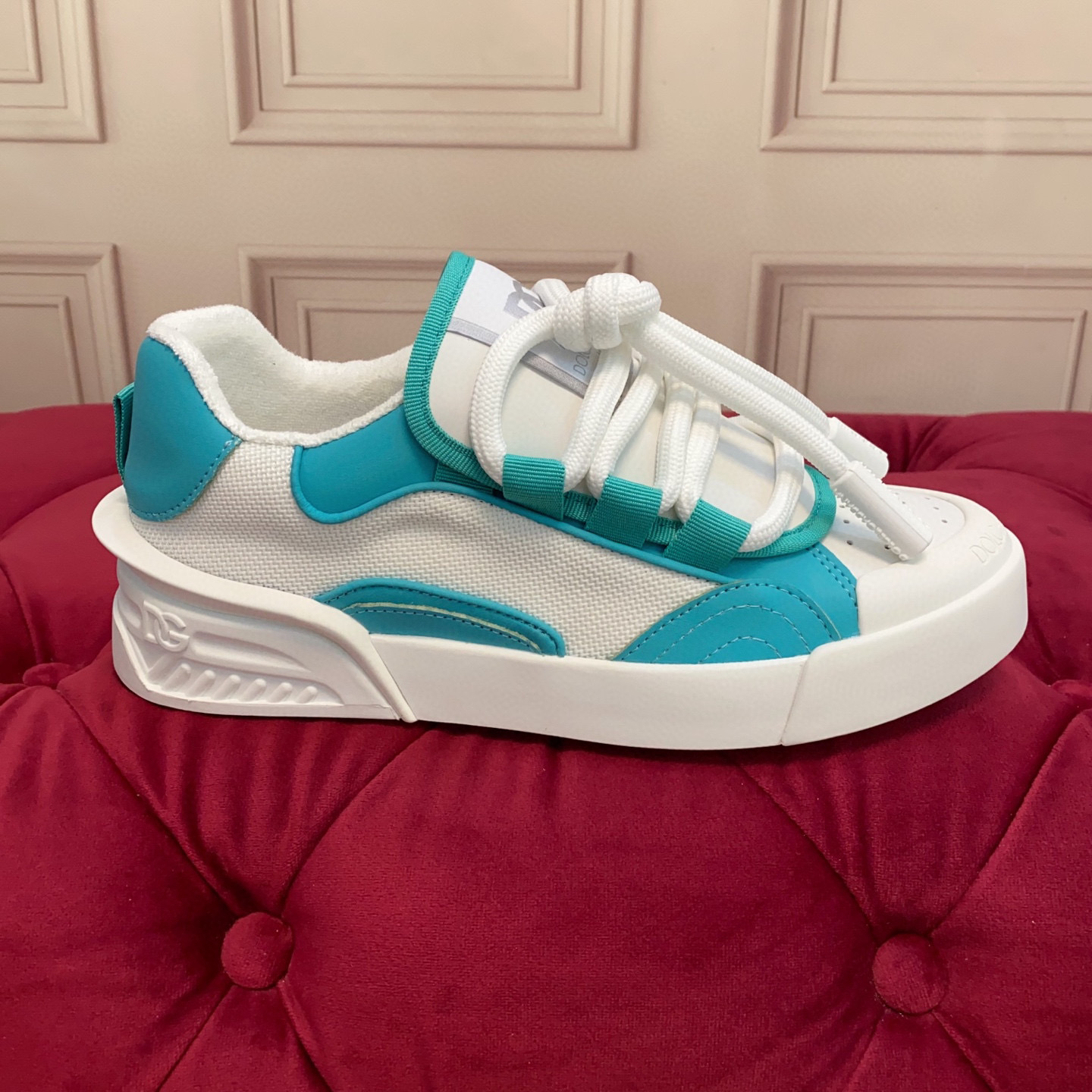 Dolce & Gabbana 2025 Luxury Sneakers, High-Quality Leather, Silk Lining, Turquoise Trim 2 i1743522880291 3757 0 0