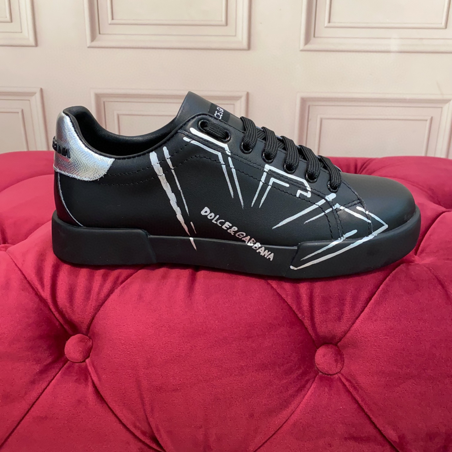 Dolce & Gabbana 2025 Leather Sneakers with Graphic Detail - Luxury Fashion Footwear 1 Dolce & Gabbana 2025 Leather Sneakers with Graphic Detail - Luxury Fashion Footwear