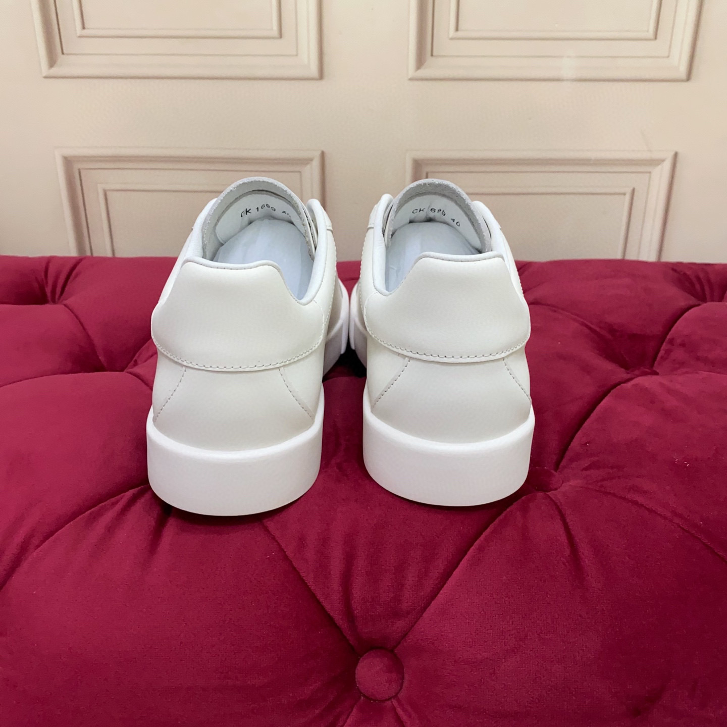 Dolce & Gabbana 2025 White Leather Sneakers with Perforated DG Logo - Luxury 10 i1743523027542 115 0 8