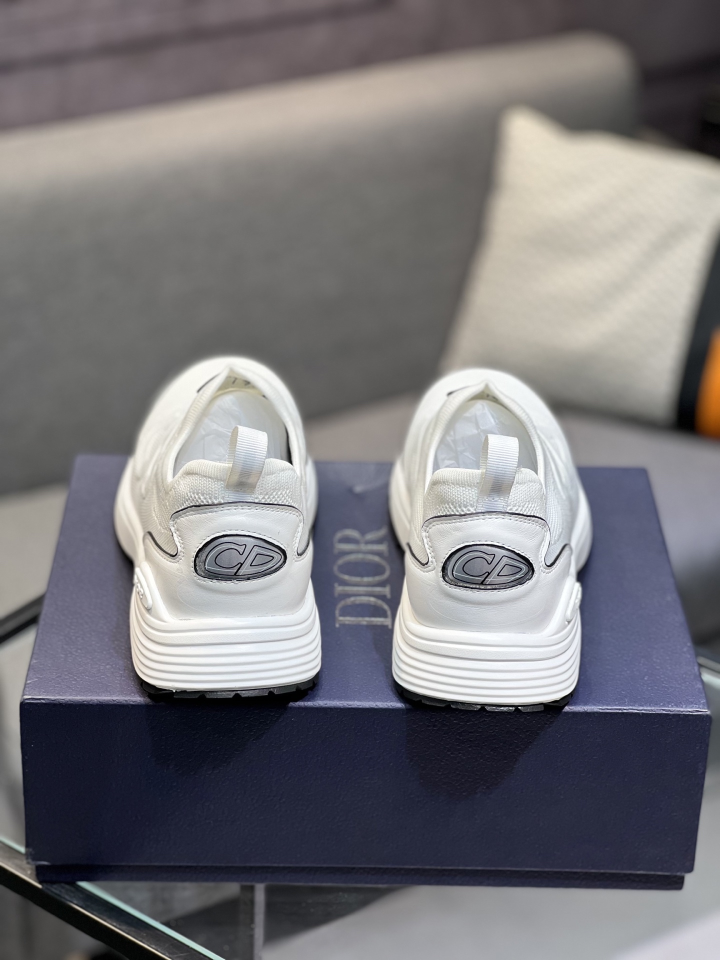 Dior Men's White Fabric and Leather Slip-On Sneakers - Size 38-44 8 i1743866484987 1592 0 6