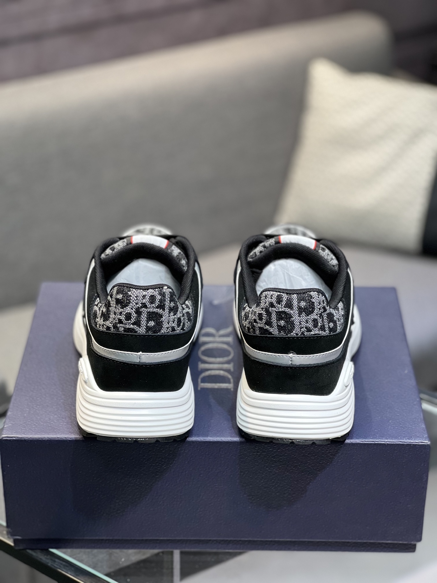 Dior Men's Black Fabric and Leather Sneakers Size 38-44, Comfortable Fit 8 i1743866729966 2288 0 6