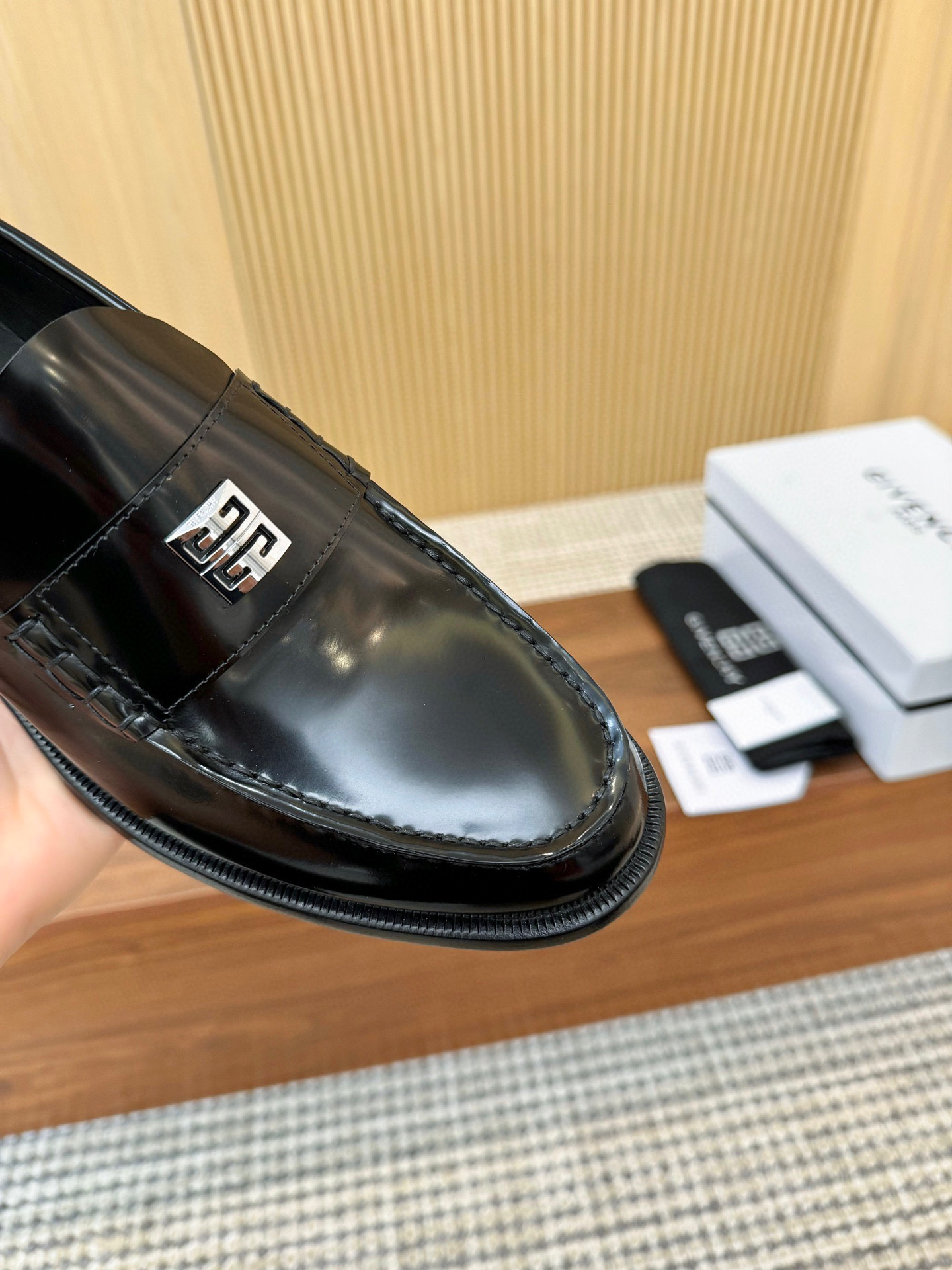 Givenchy Men's Leather Loafers - Business Casual Dress Shoes, Black, Size 39-44 8 i1744385331836 6626 0 6