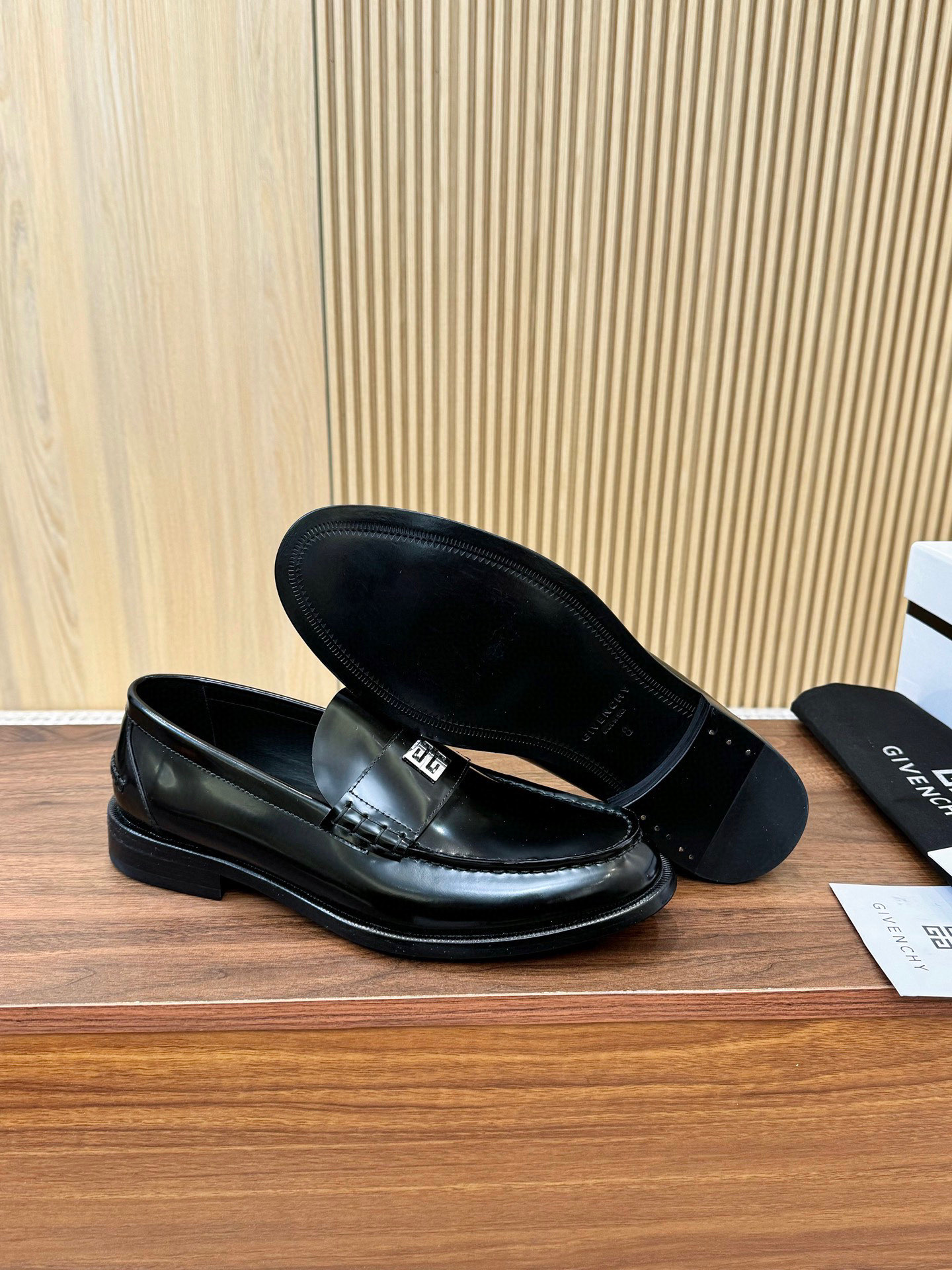 Givenchy Men's Leather Loafers - Business Casual Dress Shoes, Black, Size 39-44 6 i1744385332050 2161 0 4
