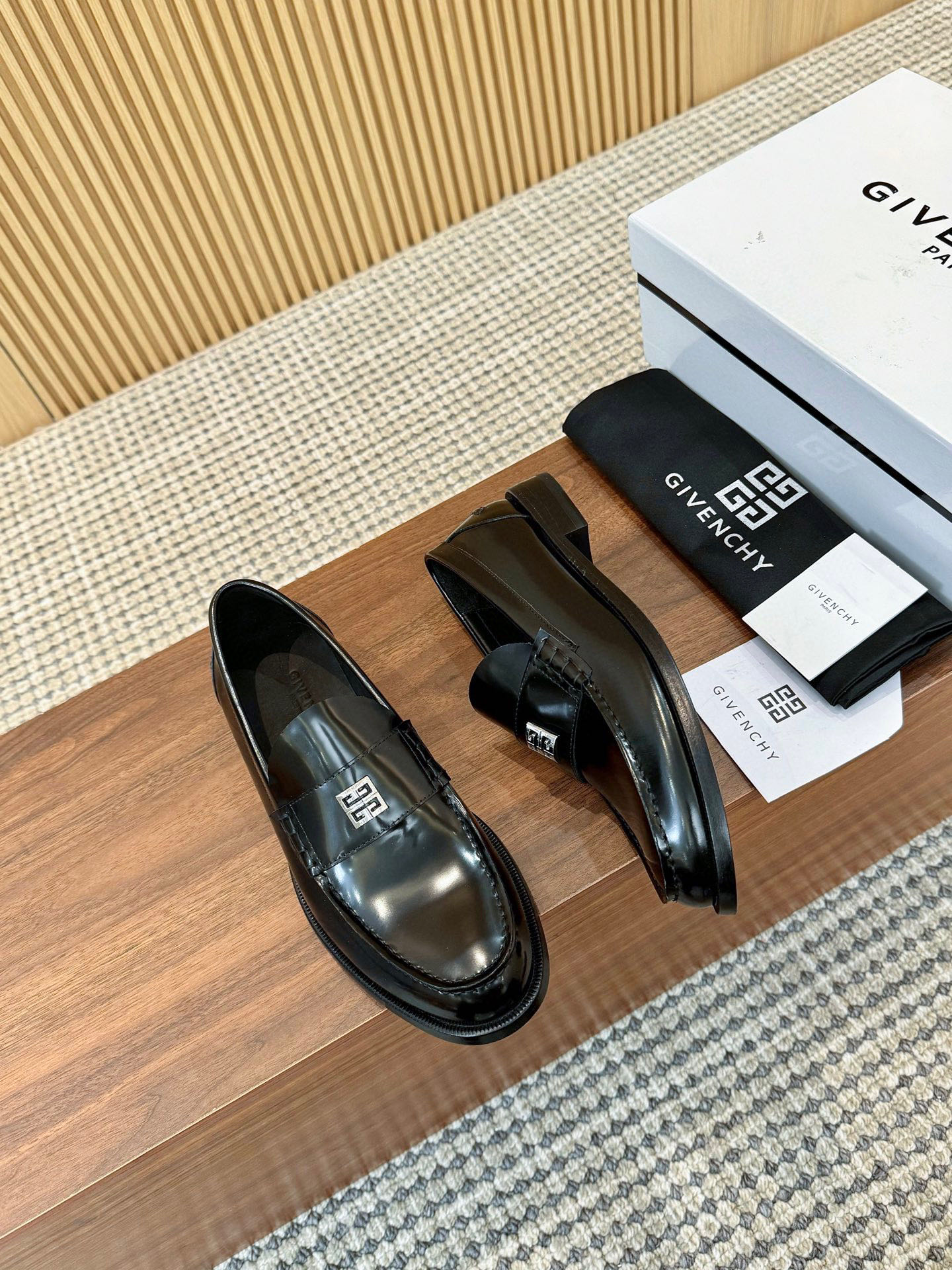 Givenchy Men's Leather Loafers - Business Casual Dress Shoes, Black, Size 39-44 3 i1744385332486 6784 0 1