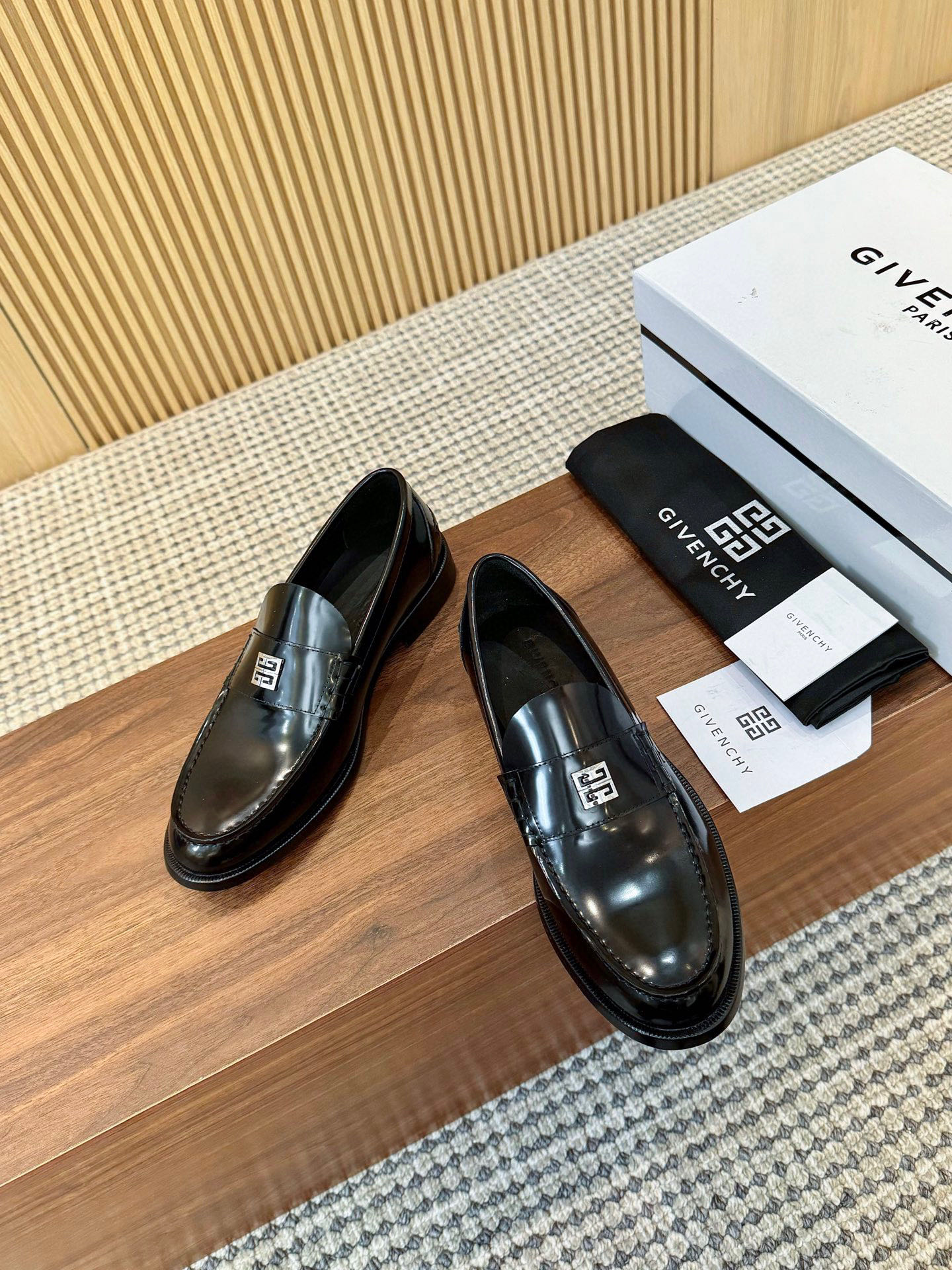 Givenchy Men's Leather Loafers - Business Casual Dress Shoes, Black, Size 39-44 4 i1744385332494 5679 0 2