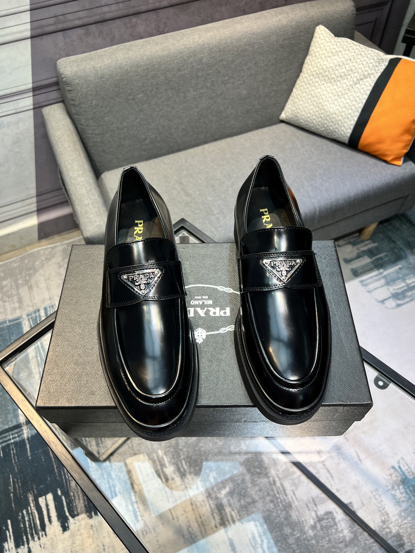 Prada New Polished Leather Loafers - Classic Style with Comfort 5 i1744644613806 7766 0 3