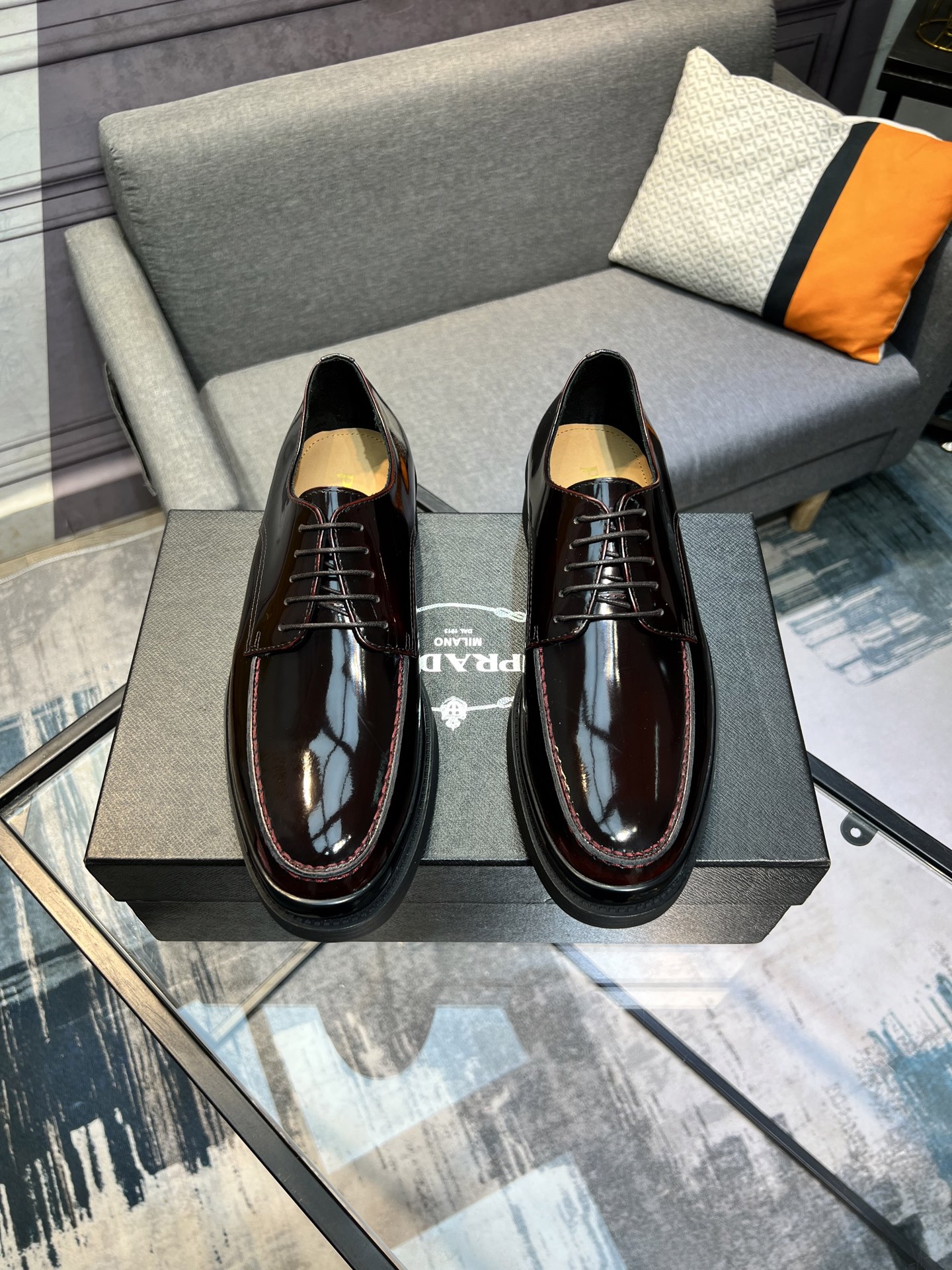 Prada Shiny Leather Loafers, Italian Craftsmanship, Comfortable Fit - Size 39-44 2 i1744644699350 2084 0 0