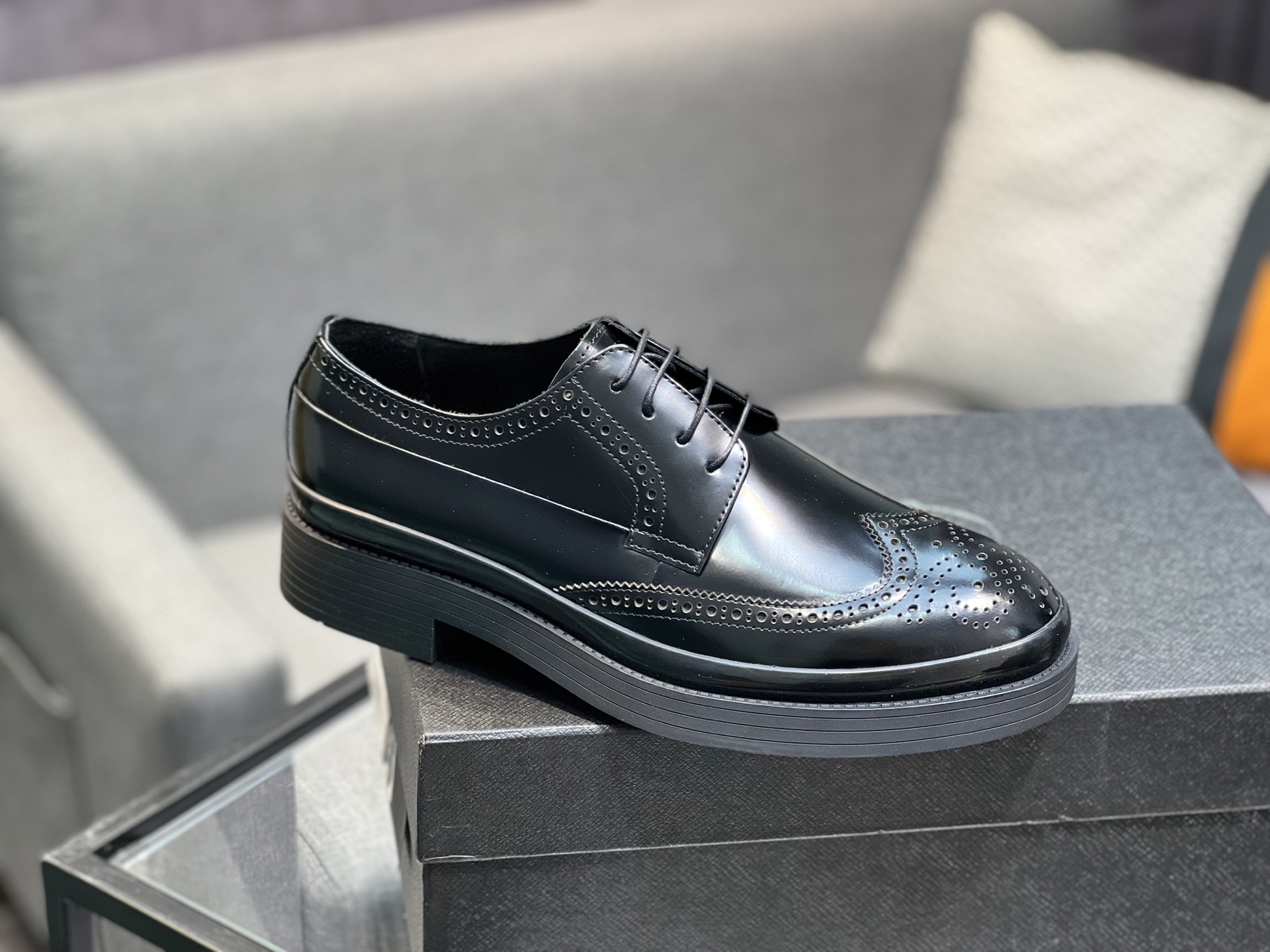 Prada Glossy Leather Loafers, Italian Craftsmanship, Comfortable and Durable 10 i1744644776048 5100 0 8