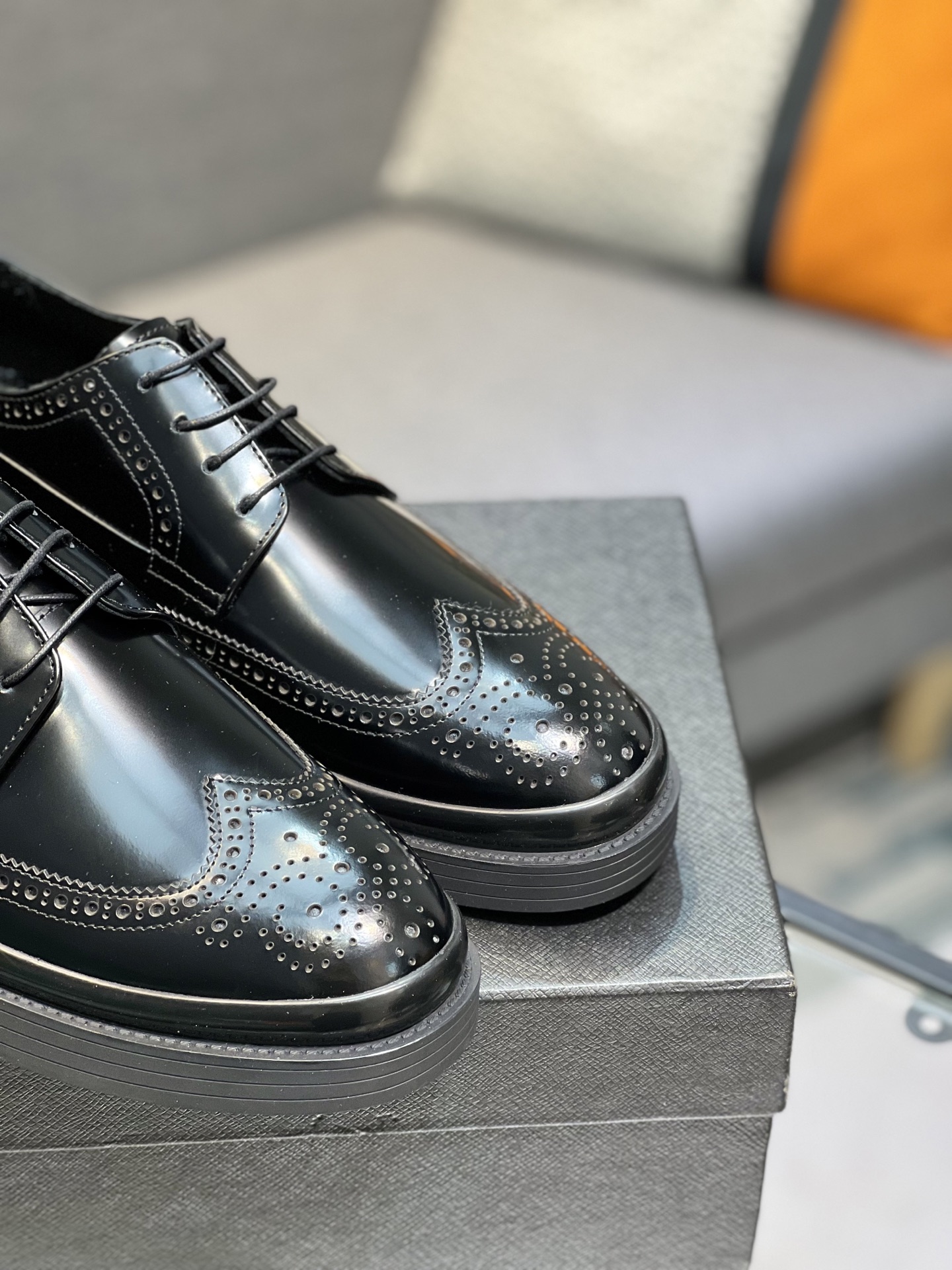 Prada Glossy Leather Loafers, Italian Craftsmanship, Comfortable and Durable 9 i1744644777135 5920 0 7