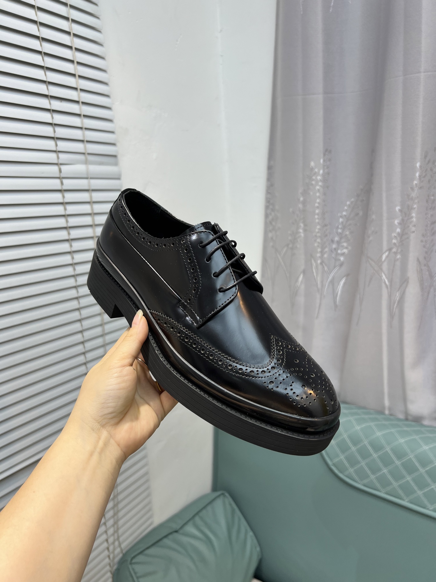 Prada Glossy Leather Loafers, Italian Craftsmanship, Comfortable and Durable 6 i1744644777178 4011 0 4