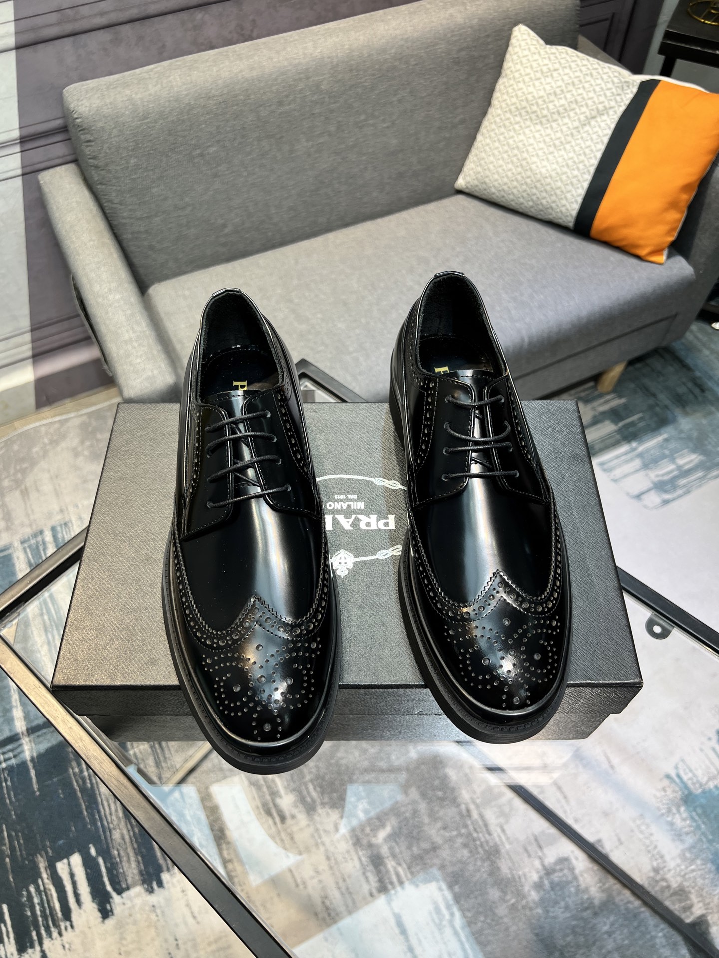 Prada Glossy Leather Loafers, Italian Craftsmanship, Comfortable and Durable 5 i1744644777235 4505 0 3