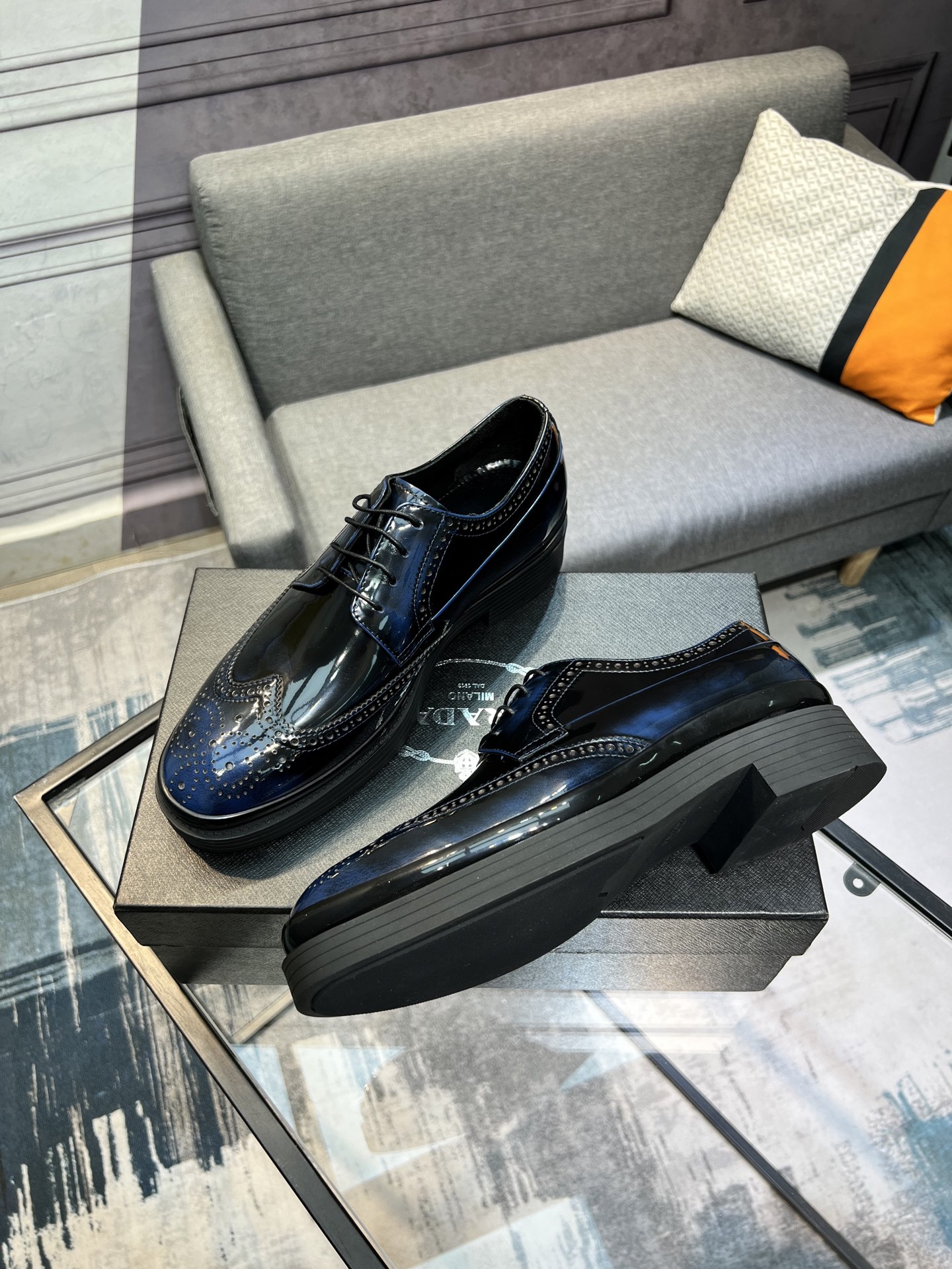 Prada Leather Oxford Shoes - Classic Style & Modern Comfort, Sizes 39-44 4 i1744644790483 9737 0 2