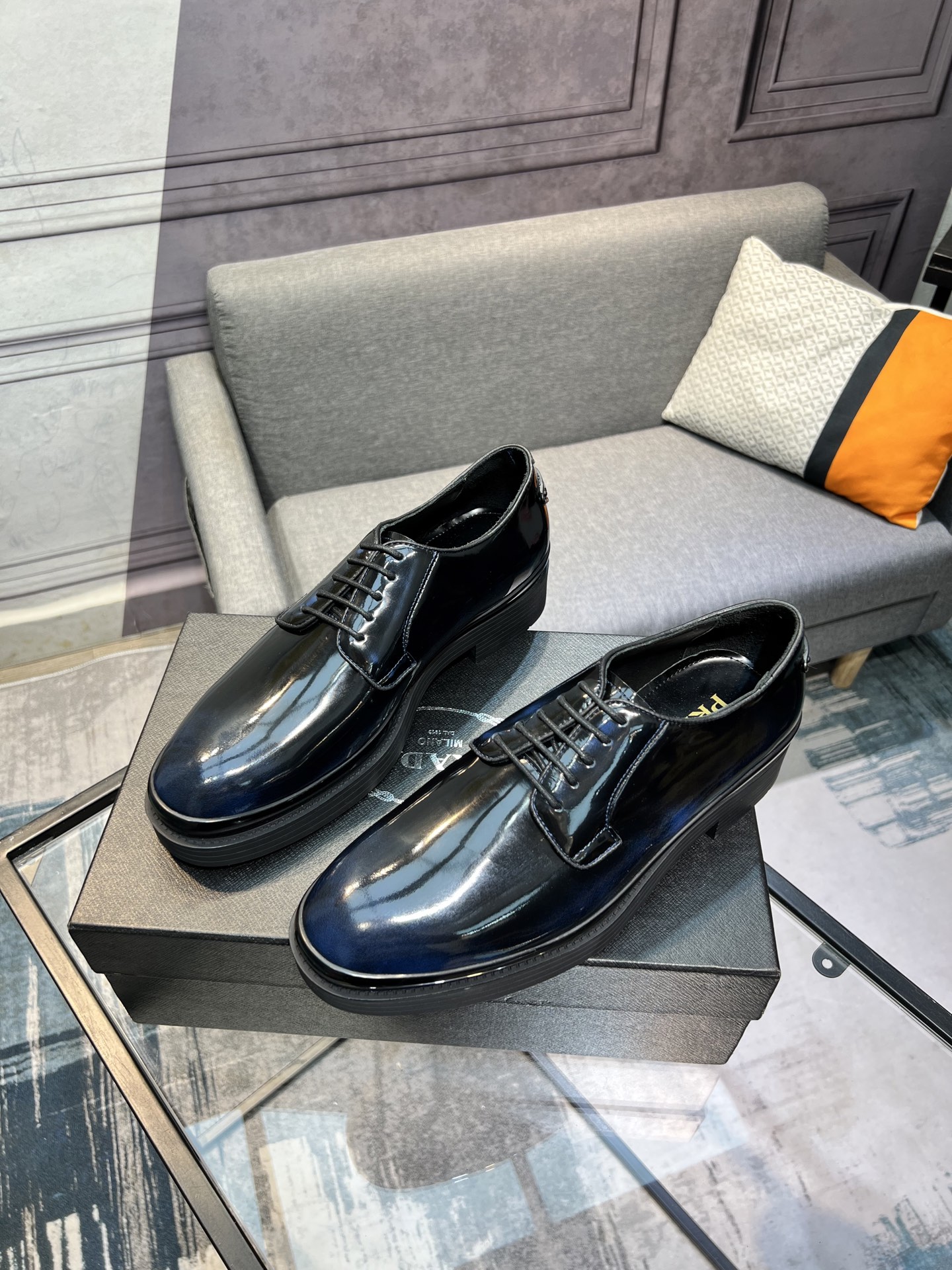 Prada Leather Loafers, Italian Made, High-End Stitching, Classic & Modern Style 3 i1744644864601 4325 0 1