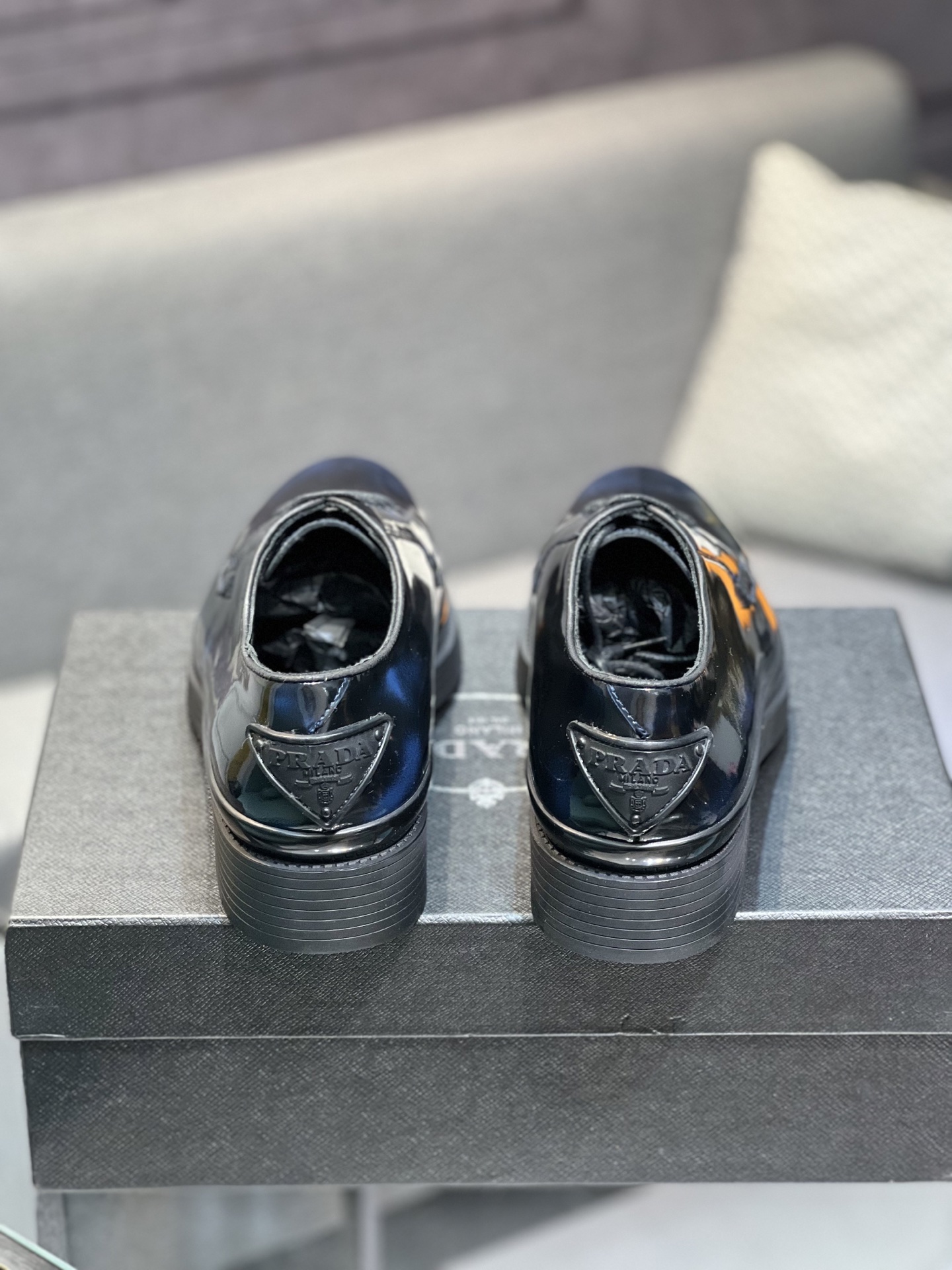 Prada Leather Loafers, Italian Made, High-End Stitching, Classic & Modern Style 8 i1744644865503 6209 0 6