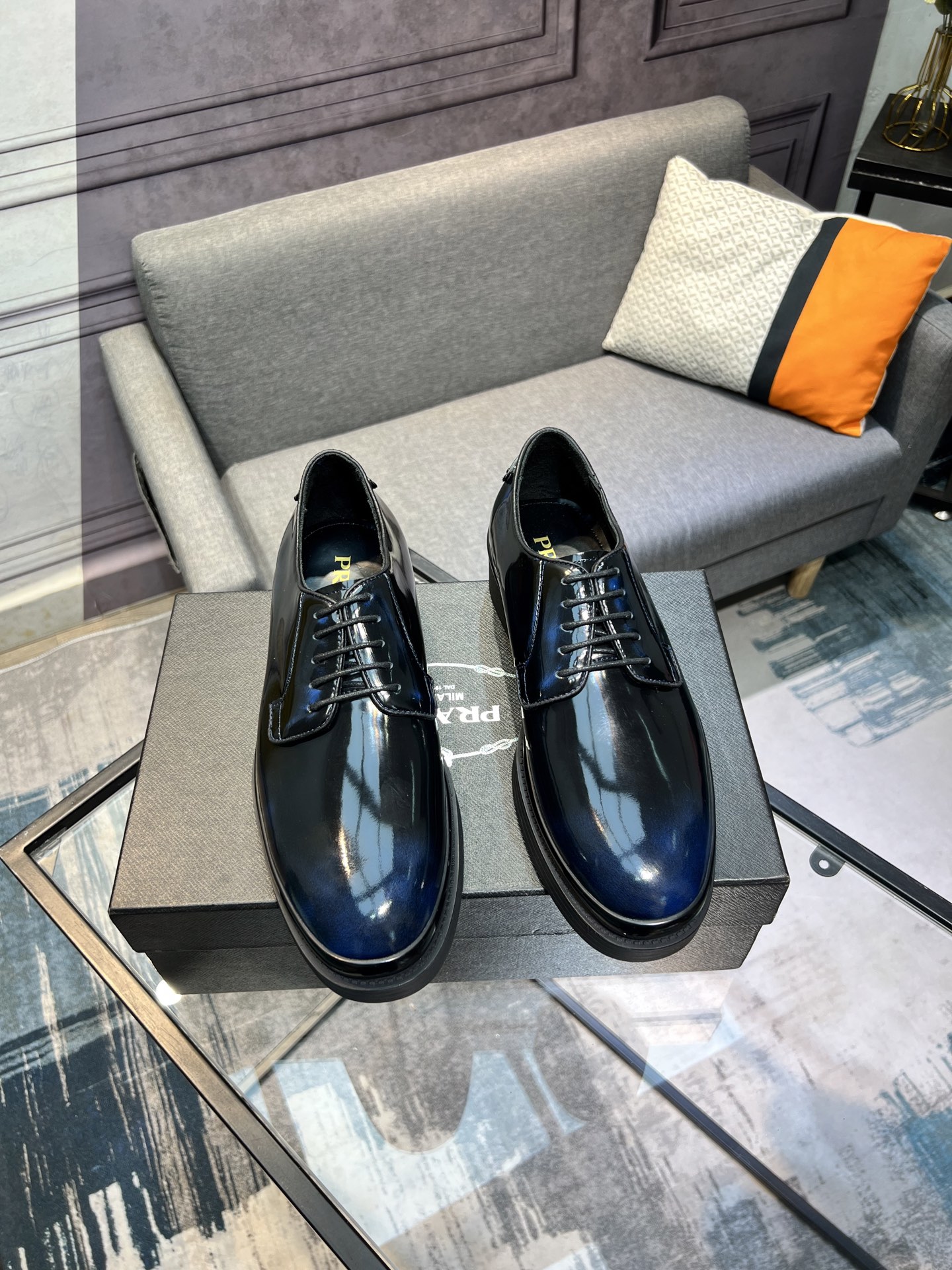 Prada Leather Loafers, Italian Made, High-End Stitching, Classic & Modern Style 5 i1744644865568 775 0 3