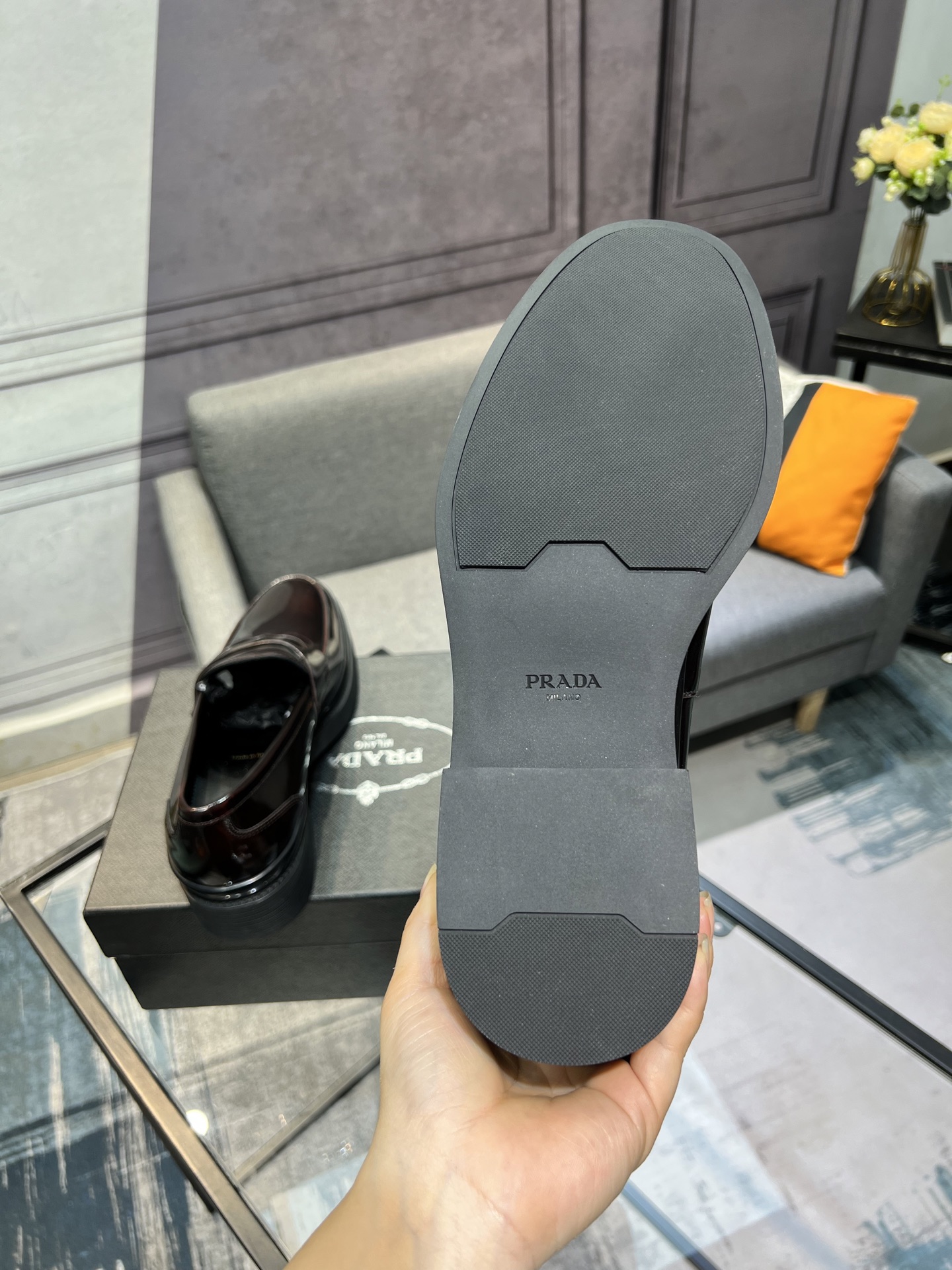 Prada Leather Loafers with Penny Bar Detail, Italian Craftsmanship 7 i1744644942242 6159 0 5