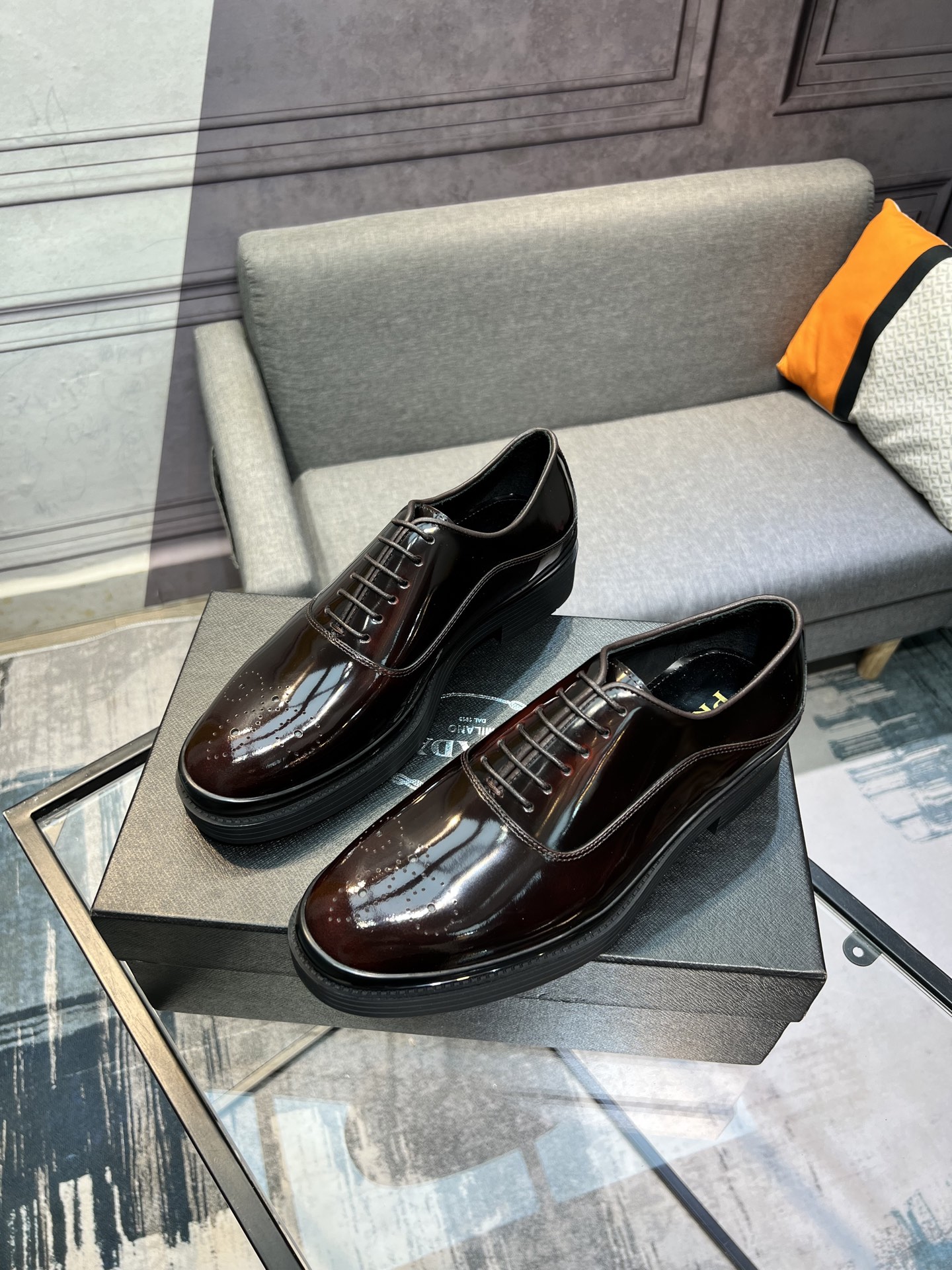 Prada Leather Lace-Up Loafers - Italian Craftsmanship, Comfortable & Stylish 3 i1744645054763 3697 0 1