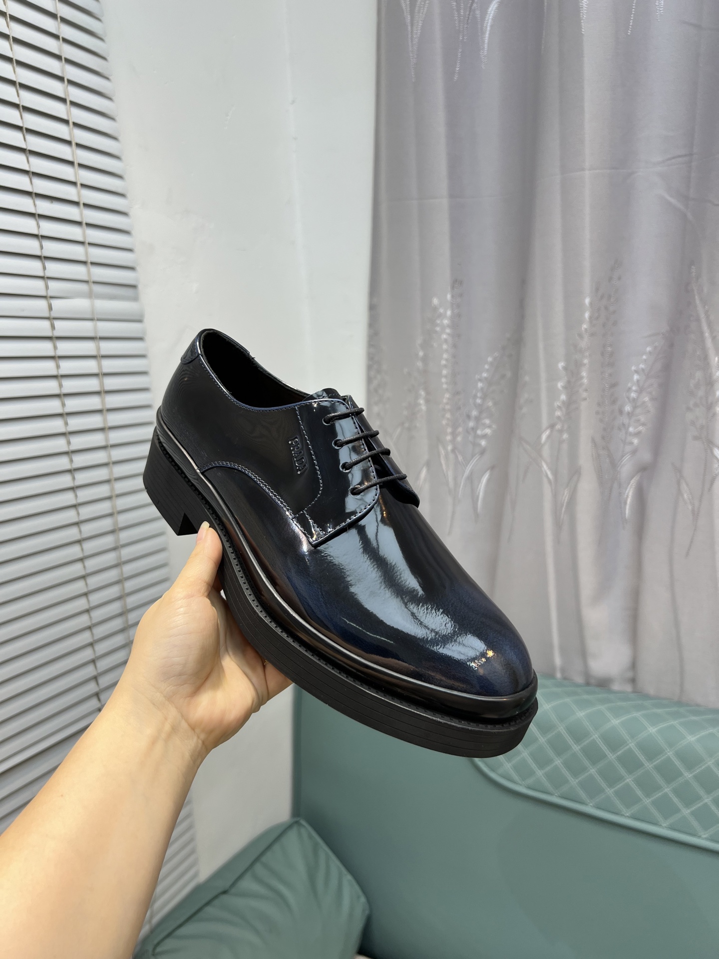 Prada New Polished Leather Loafers, Italian Style, Comfortable and Durable 6 i1744645095532 3291 0 4