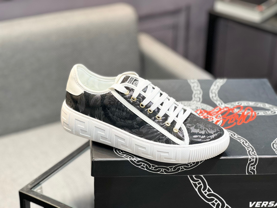 Versace White Leather Sneakers, Luxurious Design, Fashionable New Concept 10 i1744990669870 3759 0 8