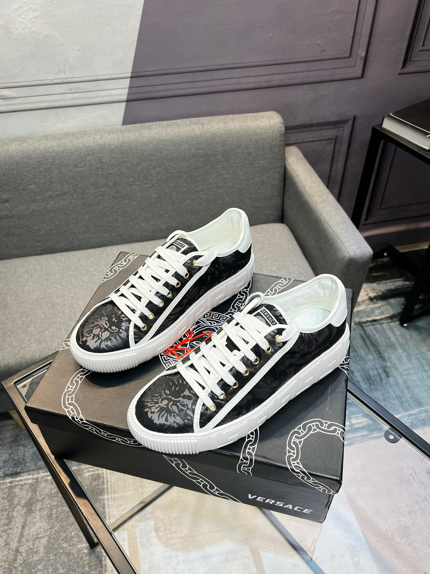 Versace White Leather Sneakers, Luxurious Design, Fashionable New Concept 3 i1744990670040 6915 0 1