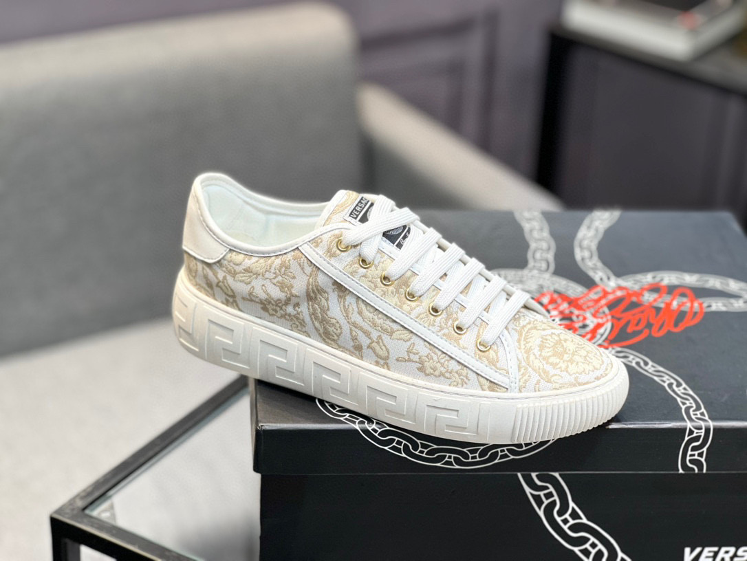 Versace White Leather Sneakers Luxury Design, Fashionable and Comfortable 10 i1744990680802 2987 0 8