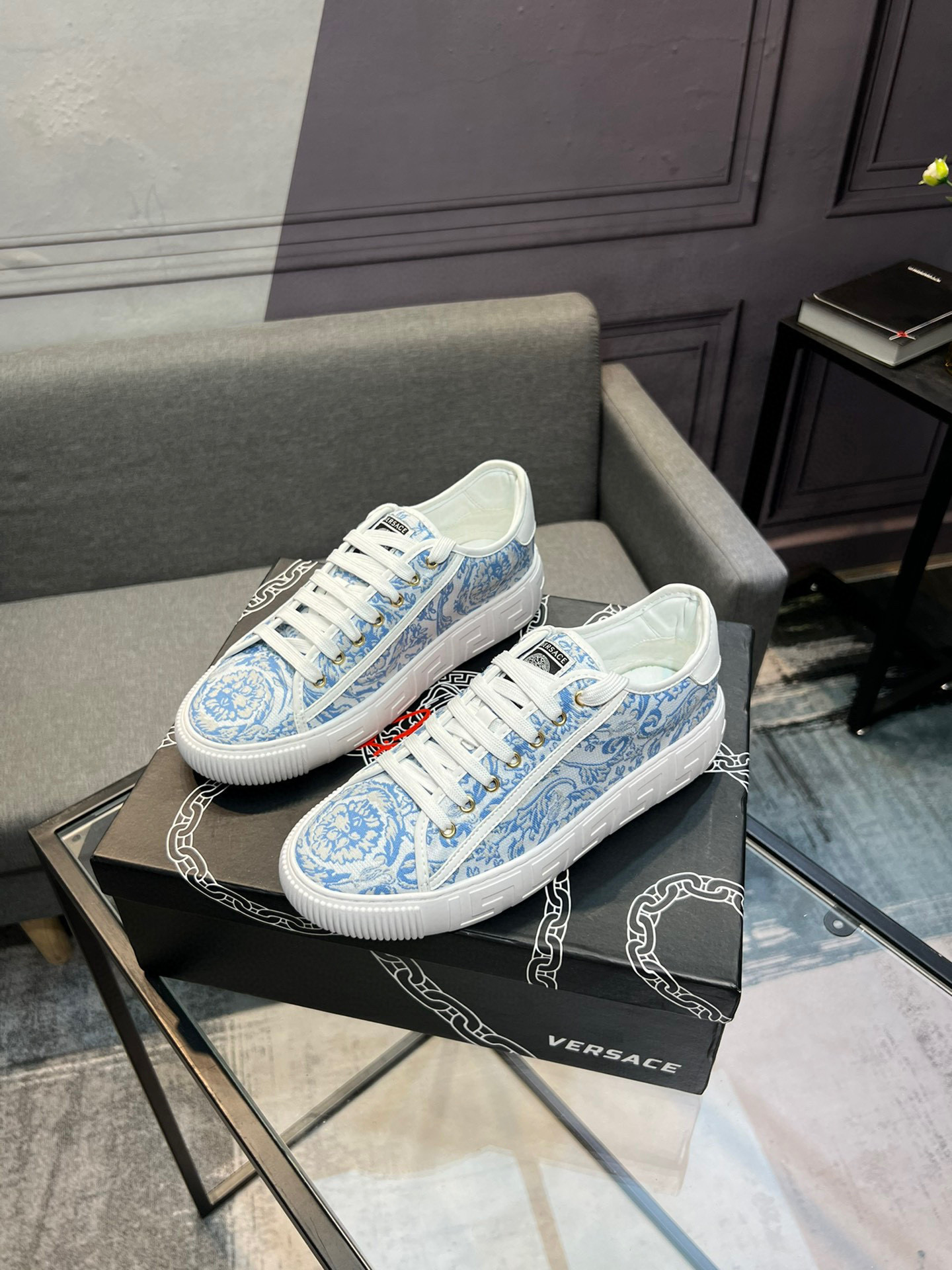 Versace White Leather Sneakers Casual Shoes, Luxury Design, Sizes 36-44 3 i1744990691662 5538 0 1